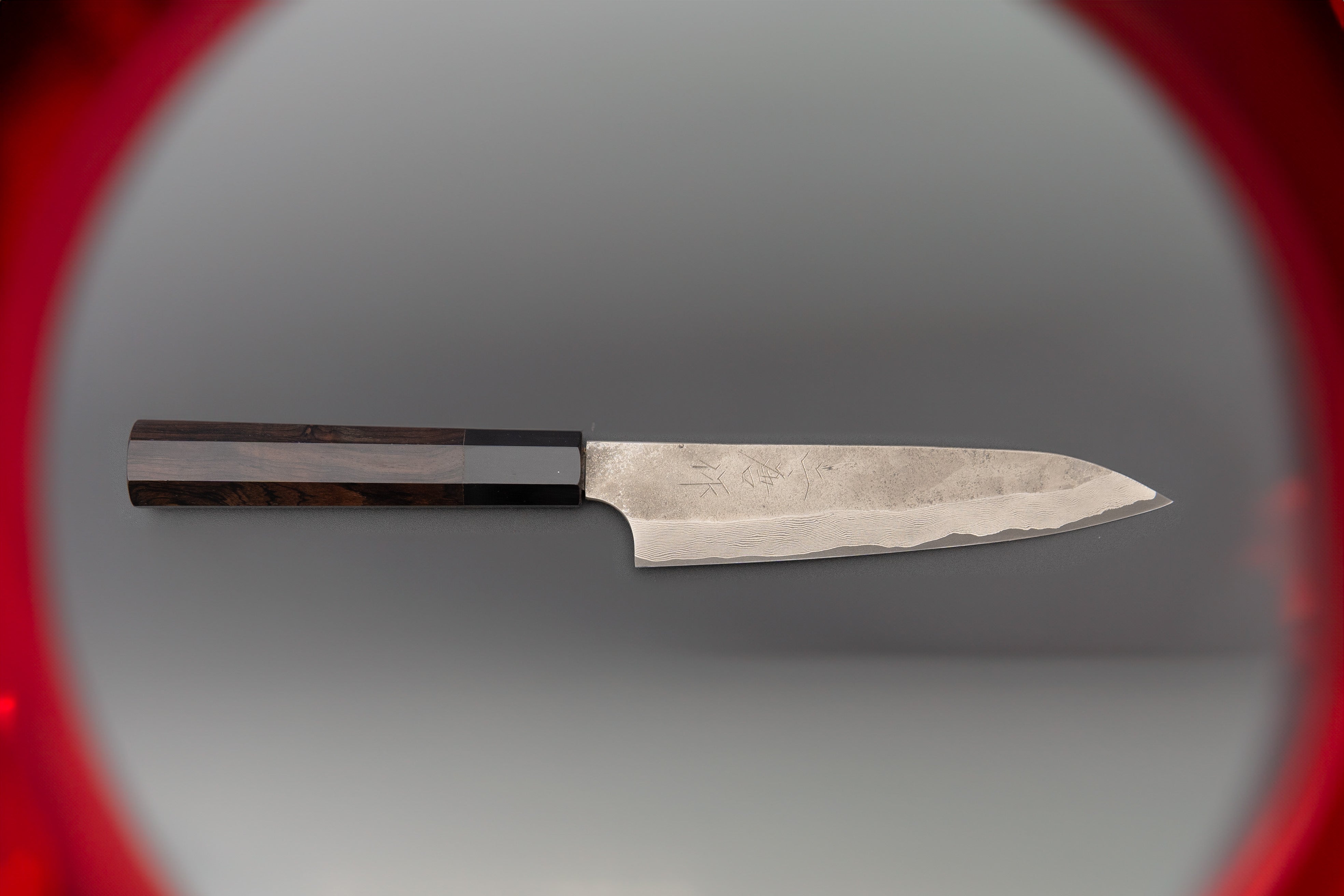 Nigara Silver #3 Kurozome 140mm Petty Knife - Japanese Stainless Steel Kitchen Knife for Slicing, Peeling & Precision Cutting - Perfect for Chefs, Home Cooks & Fruit Carving