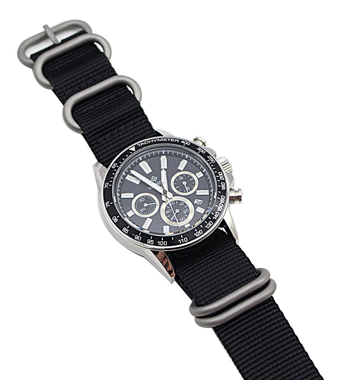 ArtStyle Premium 1.5mm Thickness Nylon Watch Band with Heavy Duty Brushed Buckle - Durable Replacement Strap for Smartwatches, Fitness Trackers & Everyday Wear