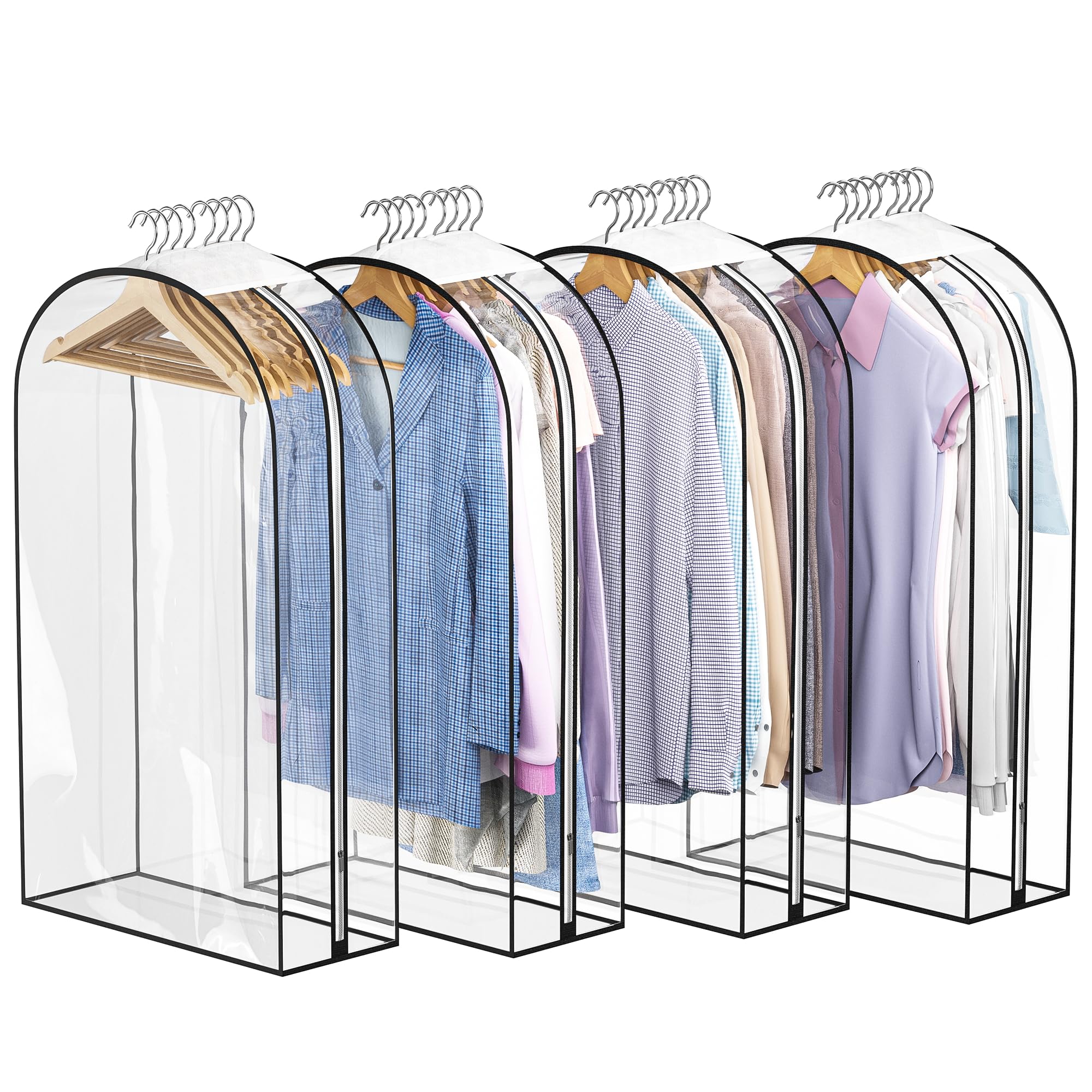 Clear Garment Bags for Hanging Clothes - 10