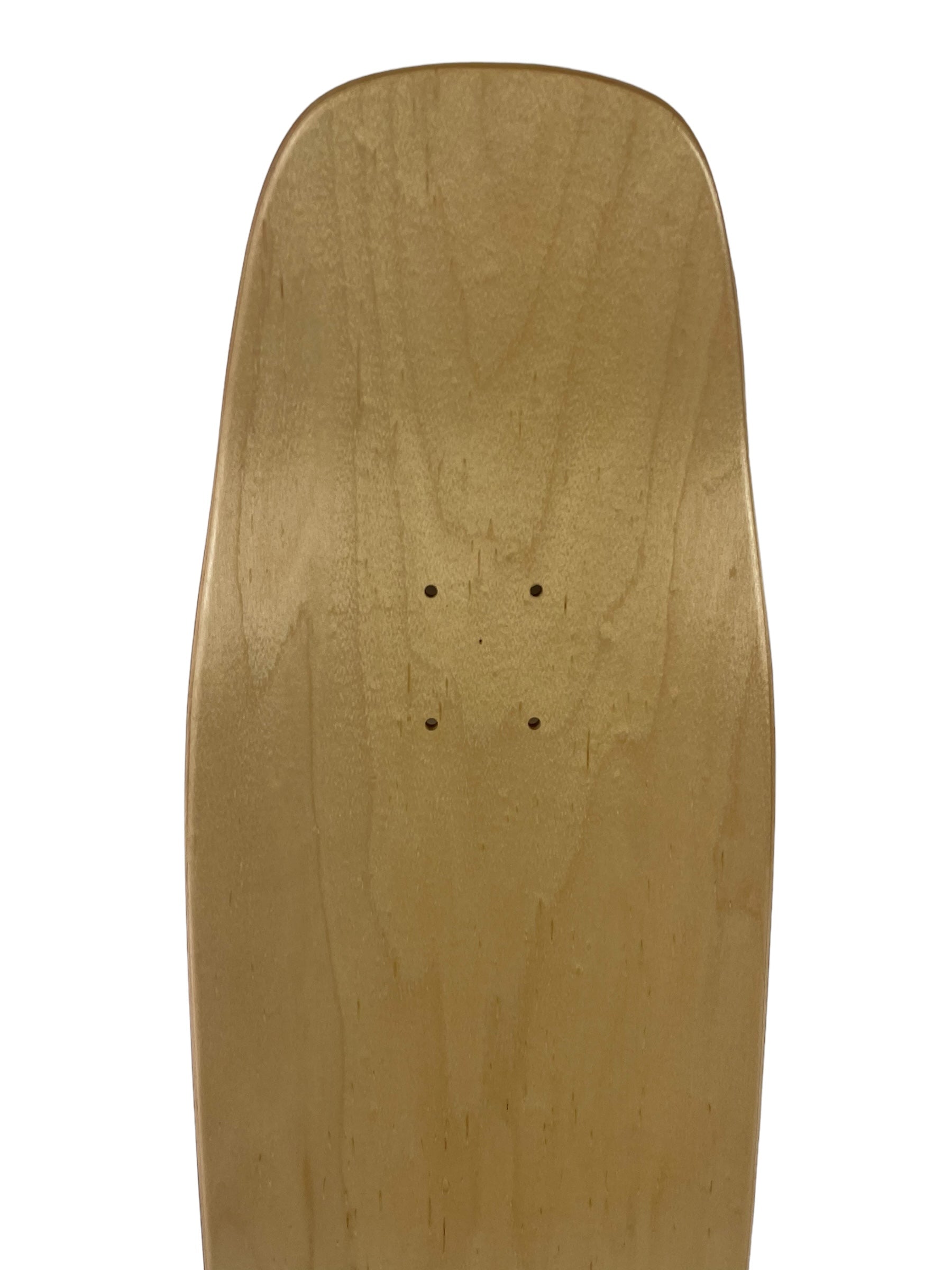 G SHOVEL Pool Shape Hardrock Skateboard Blank Deck - Natural Maple Wood 9.0