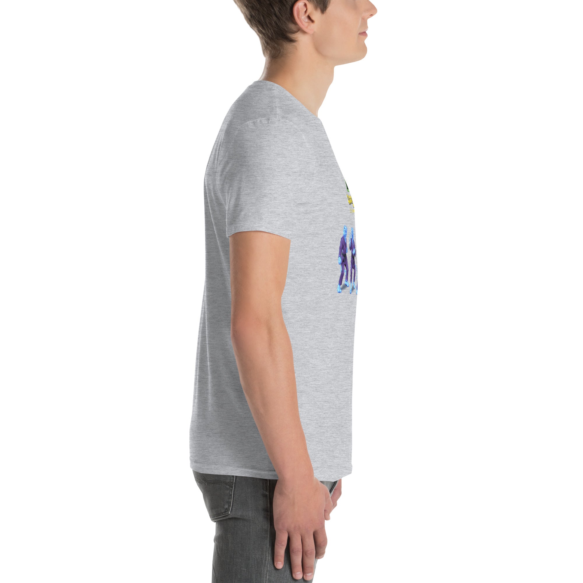 Zoo Jitsu Fighters Super Charged Short Sleeve Unisex T-Shirt - Fun Graphic Tee for Martial Arts Fans & Anime Lovers - Perfect for Gym, Cosplay & Casual Wear