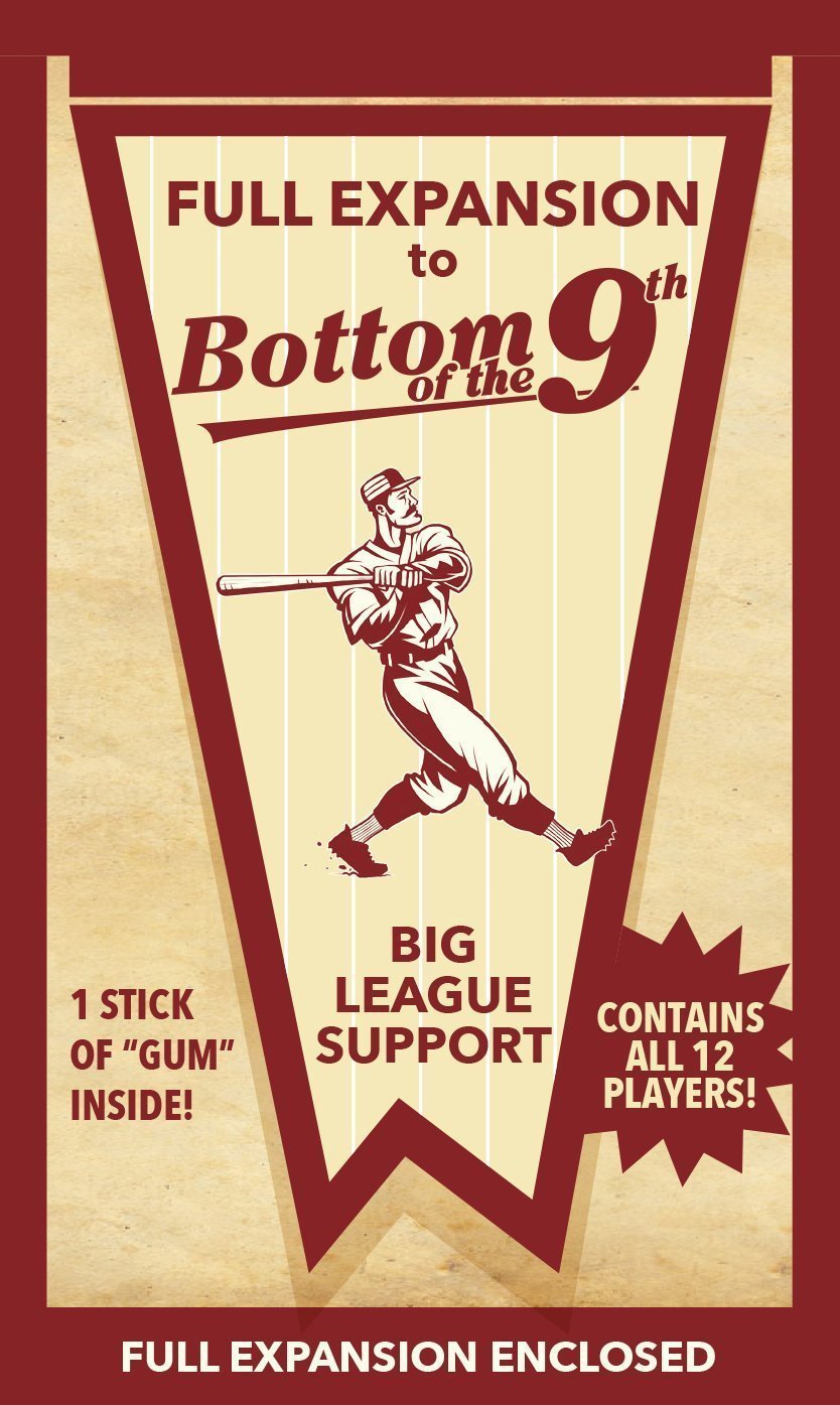 Greater Than Games Bottom of The 9th: Big League Support - Strategic Baseball Board Game for Family Game Nights and Sports Enthusiasts
