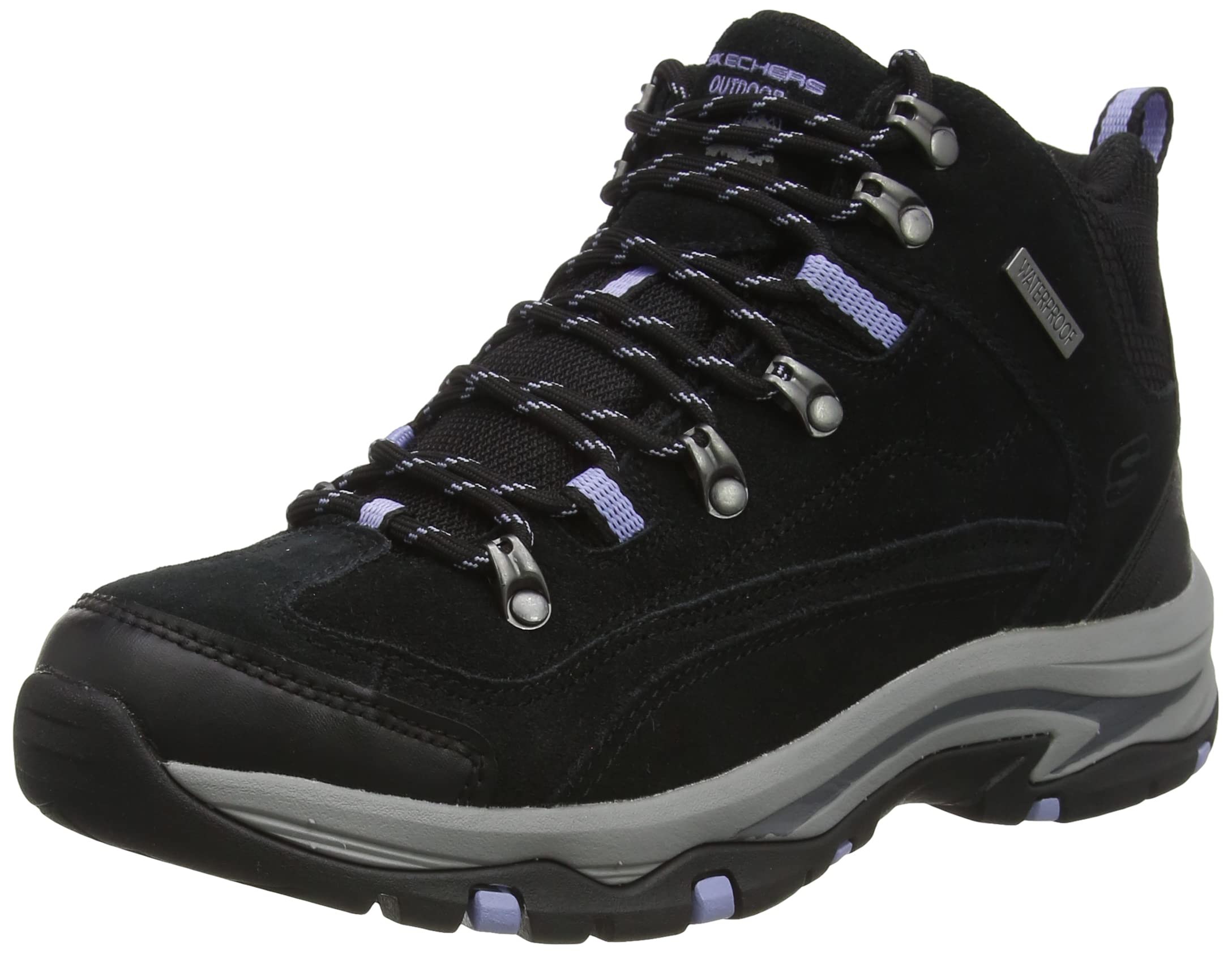 Skechers Women's Relaxed Fit Trego Alpine Trail Hiking Boots - Waterproof Outdoor Shoes for Women, Comfortable Walking & Trekking Footwear - Perfect for Hiking, Camping & Mountain Adventures