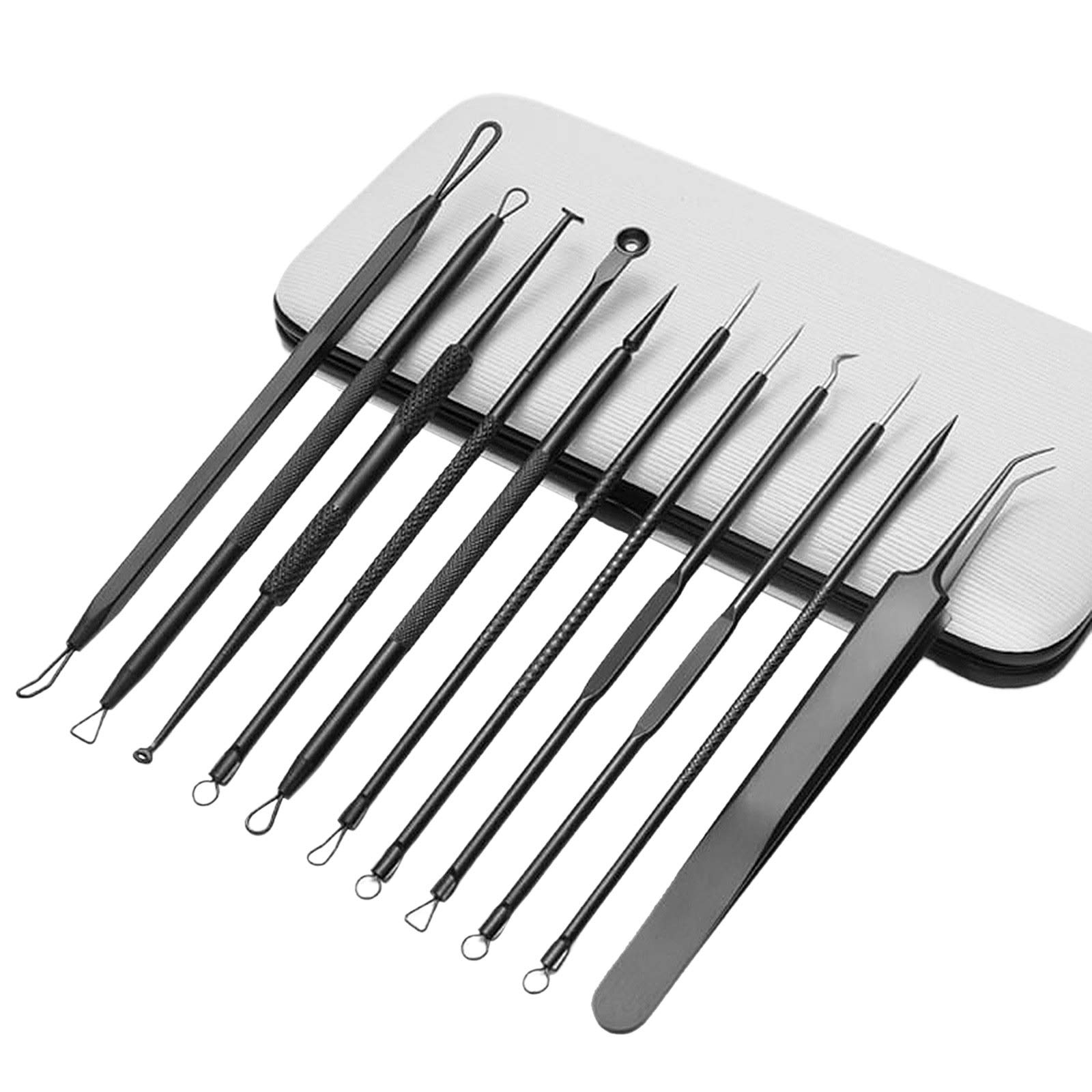 11-Piece Blackhead Remover & Pimple Popper Tool Kit - Professional Acne Extractor Set for Blackheads & Blemishes - Perfect for Facial Skincare & Acne Treatment at Home