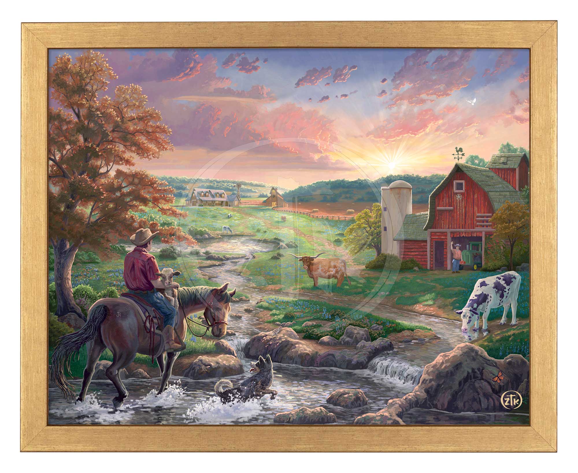 Deep in the Heart Art Prints - Texas Landscape Wall Decor for Home & Office | Perfect for Living Room, Bedroom & Cowboy-Themed Spaces