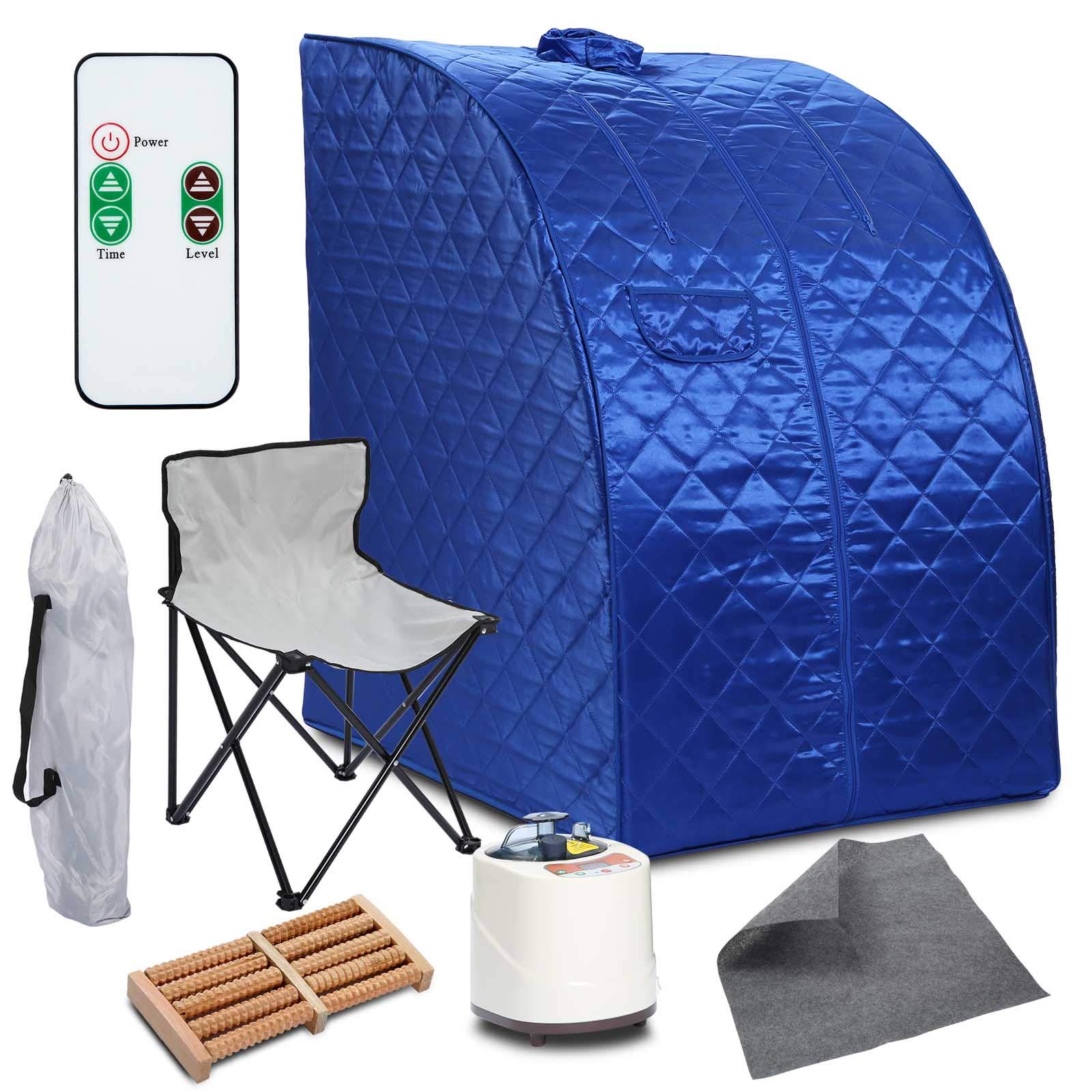Portable Steam Sauna Tent for Home Use - 2L Detox Full Body Spa Therapy with 200W-1000W Adjustable Power - Perfect for Relaxation, Weight Loss & Pain Relief