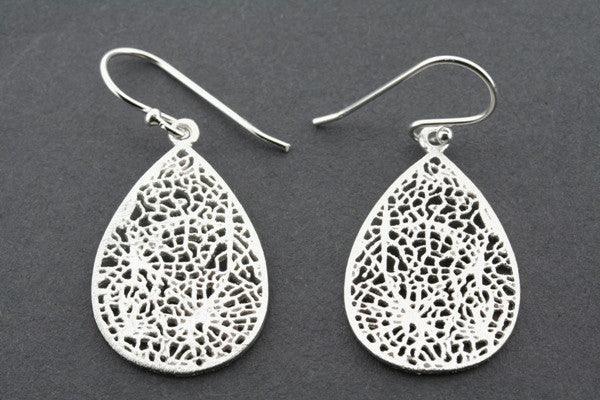 Elegant Lace Teardrop Earrings for Women - Vintage Boho Dangle Drop Earrings - Perfect for Weddings, Parties & Special Occasions