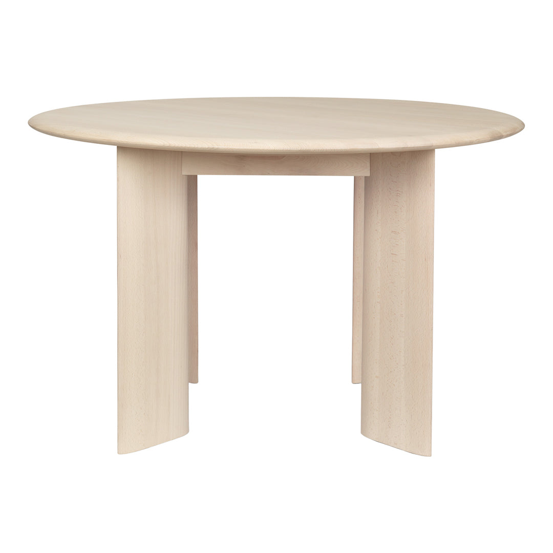 Round Bevel Table - Modern Glass Top Dining Table for Small Spaces | Perfect for Apartments, Breakfast Nooks & Cozy Dining Areas
