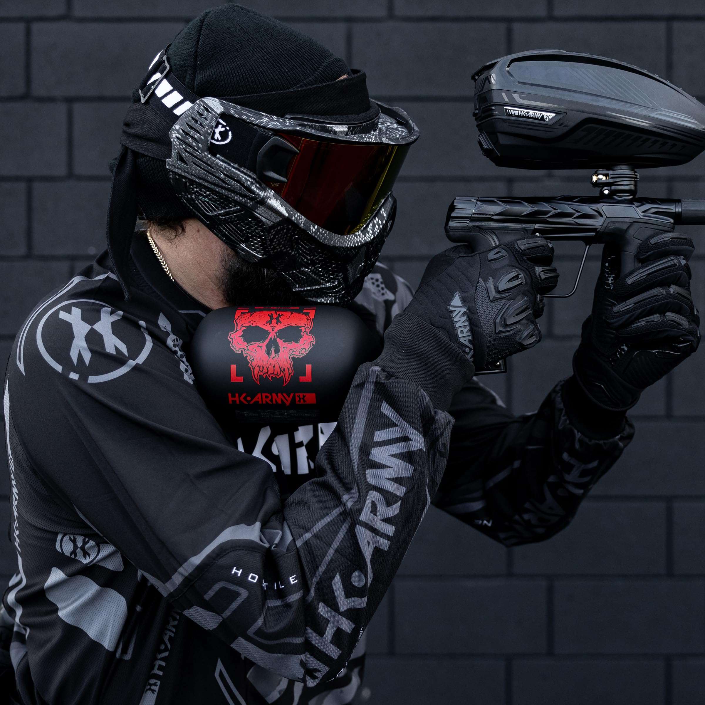 HK Army HPA Paintball Tank - Lightweight Alpha Air Carbon Fiber Compressed Air Tank (4500 psi, HP8 Regulator) - Perfect for Speedball, Woodsball & Tournament Paintball Players