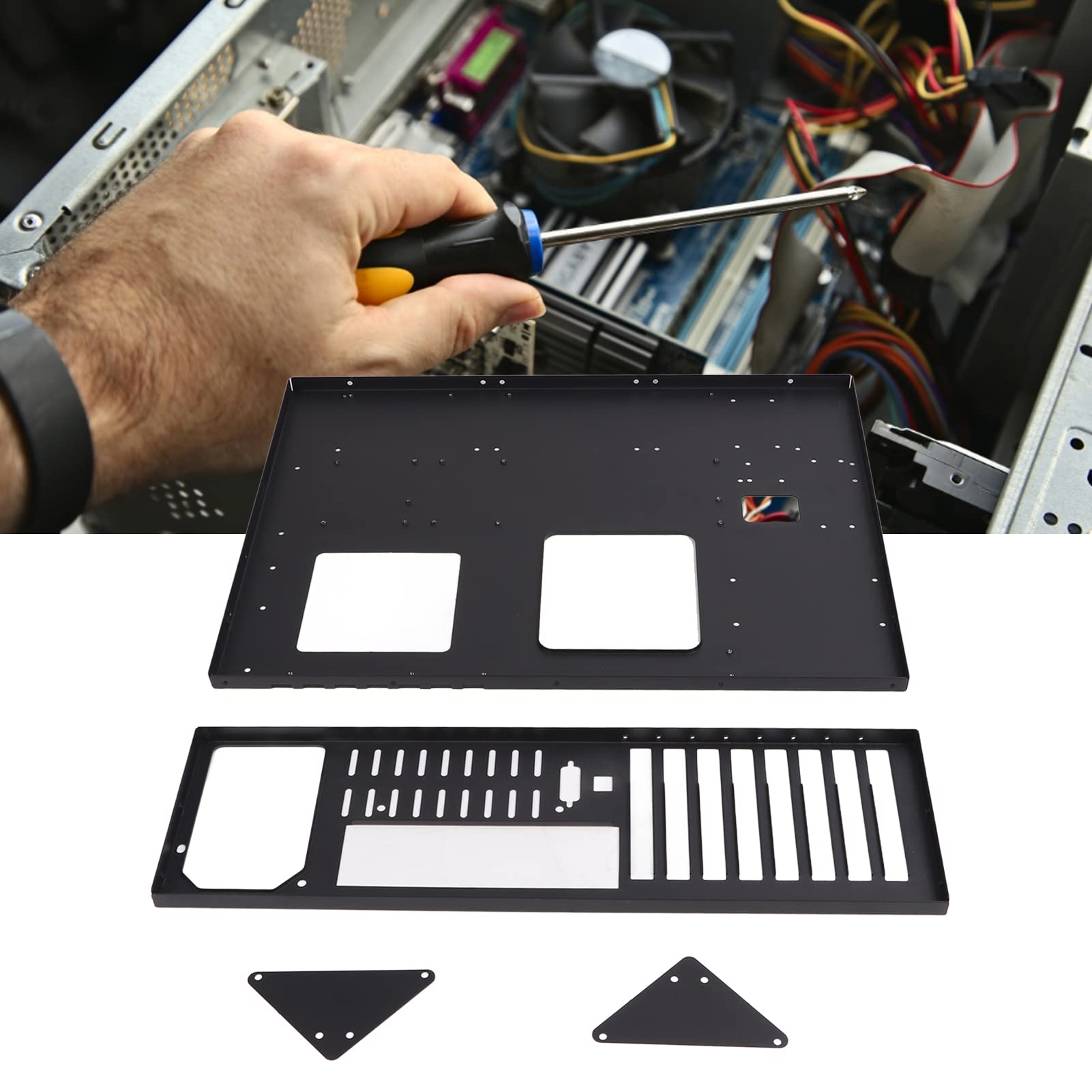 Best Open Frame Mining Rig Case - SECC Steel ATX/Micro-ATX/Mini-ITX Computer Chassis for Cryptocurrency Mining (Supports 12x9.6in Motherboards) - Perfect for GPU Mining Farms & Home Crypto Mining Setups