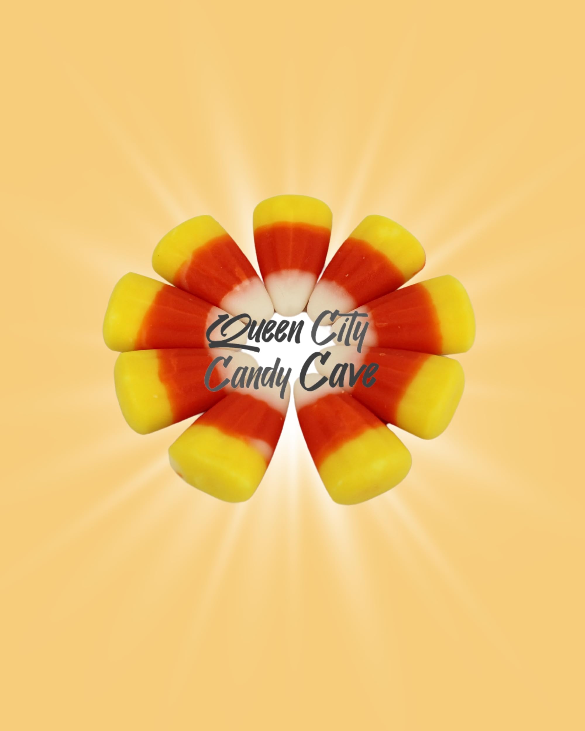 **Queen City Candy Cave Classic Candy Corn - 1 Pound Bulk Harvest Season Candy Mix with Real Honey - Perfect for Halloween, Thanksgiving & Fall Parties**