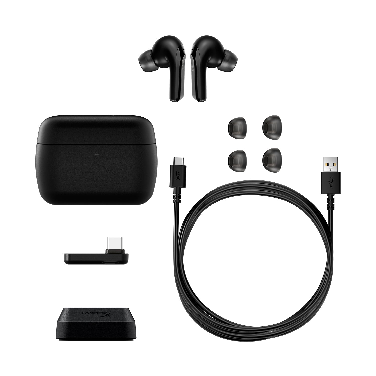 HyperX Cloud MIX Buds 2 Wireless Bluetooth Headphones with Mic - Noise Cancelling Earbuds for Gaming, Workouts & Travel