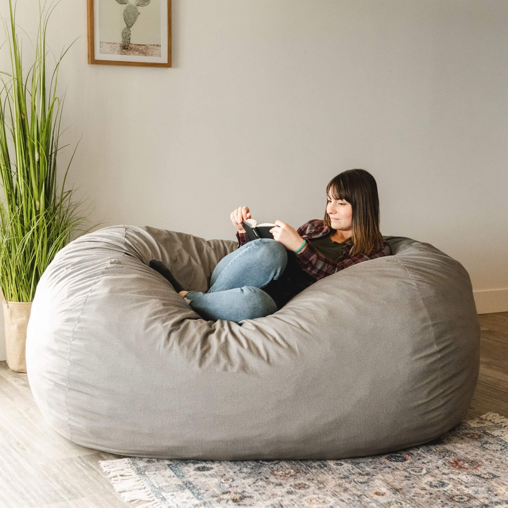 Fuf XL Dog Bed with Removable Washable Cover - Extra Large Orthopedic Pet Bed for Large Dogs, Waterproof & Chew Resistant - Perfect for Living Room, Bedroom or Kennel Use