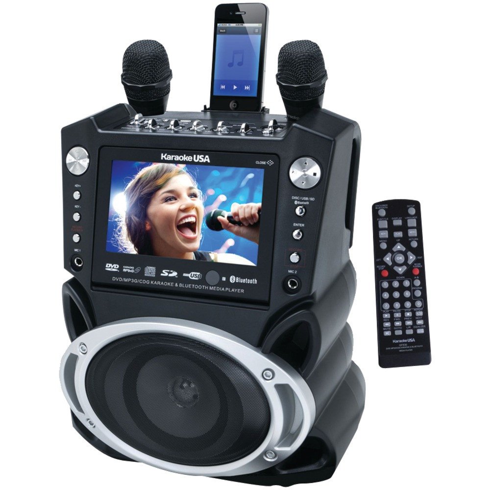 Karaoke USA A-B Box (GF830) - Professional Karaoke Switch Box for Home & Studio Use - Perfect for Singing, Recording & Live Performances