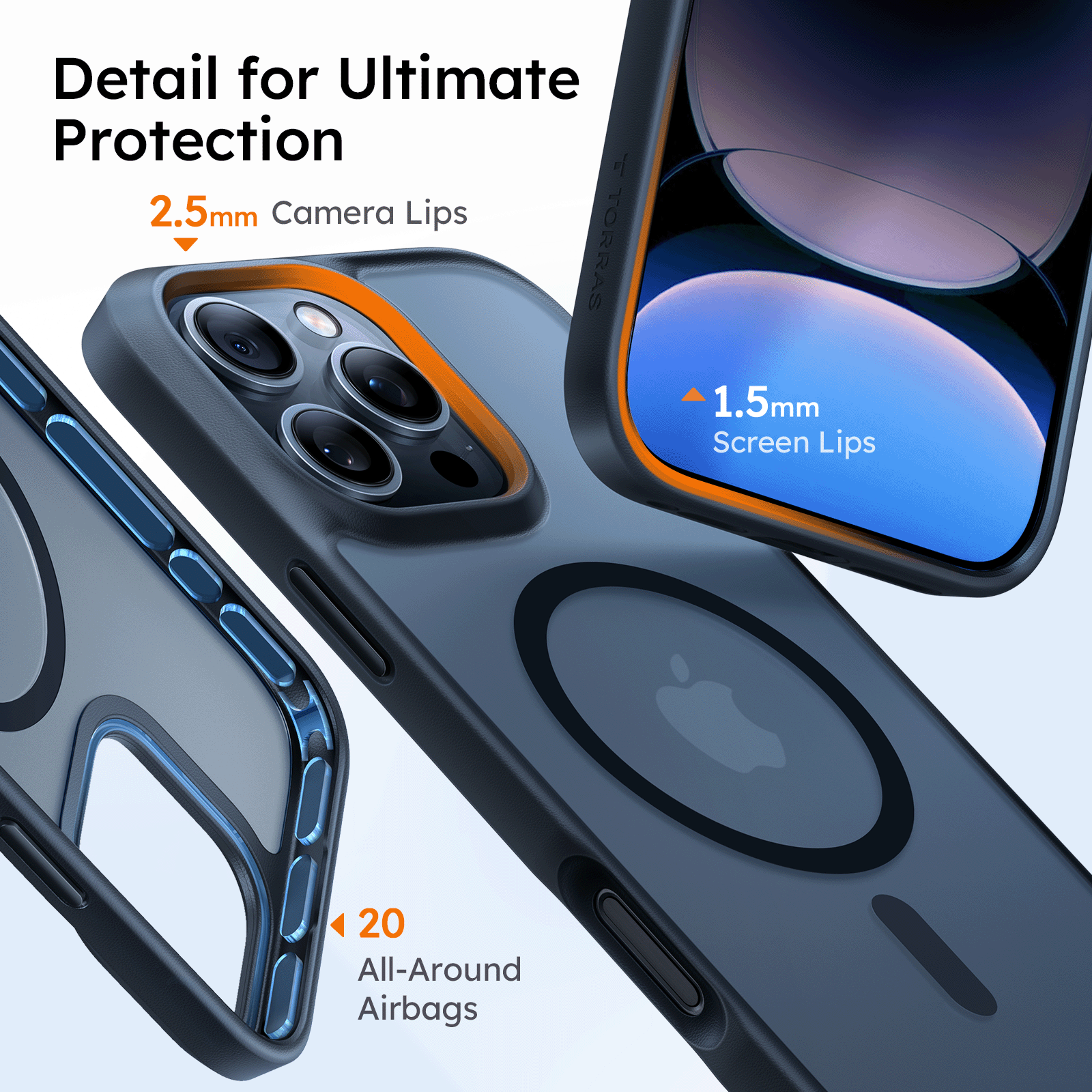Guardian Mag Magnetic Case for iPhone 16 Pro Max - Shockproof Protective Cover with Strong Magnets for Magsafe Charging | Perfect for Work, Travel & Outdoor Activities