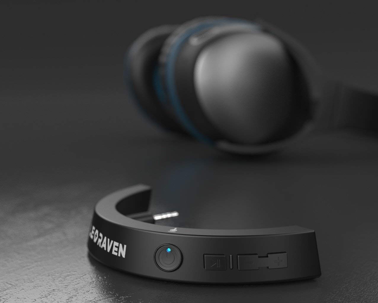Bolle&Raven Wireless Bluetooth Adapter for Bose QuietComfort 25 Headphones (QC25) - Bluetooth 5.0 Receiver with Built-in Mic, Hi-Fi Audio, 10-Hour Battery - Perfect for Travel, Work & Home Use (Black)