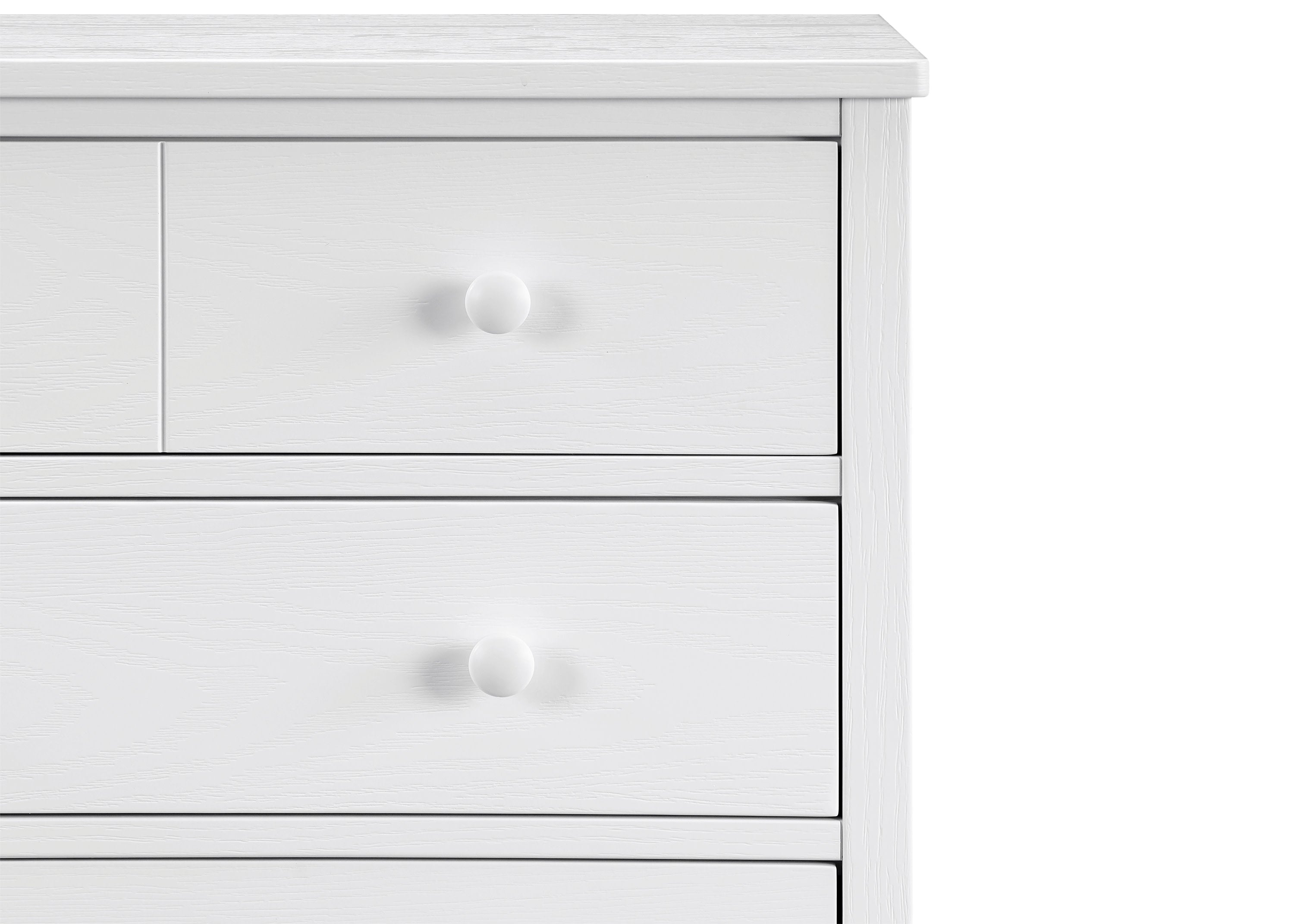 Sweet Beginnings 3 Drawer Dresser - White Nursery Dresser with Soft-Close Drawers for Baby Room Organization | Perfect for Baby Clothes, Diapers & Nursery Storage
