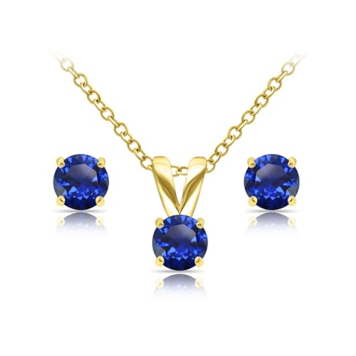 Synthetic Blue Spinel - Gold Flash