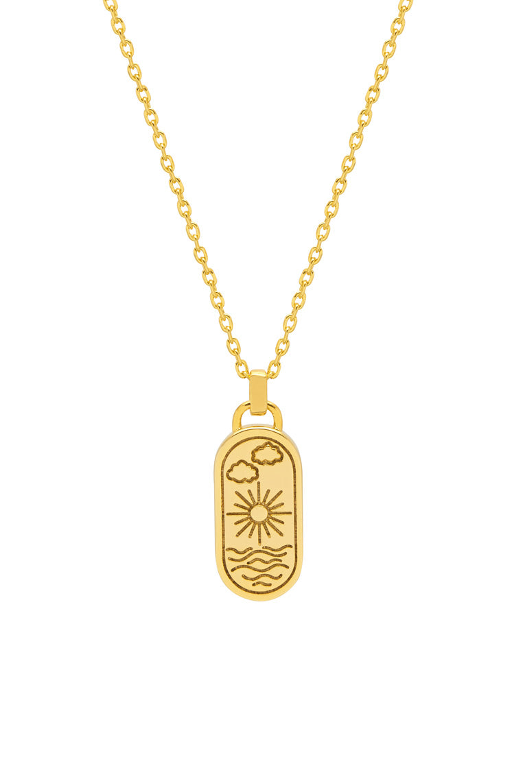 Elegant Summer Sea Charm Pendant Necklace - Perfect for Beach Vacations, Pool Parties & Boho Fashion