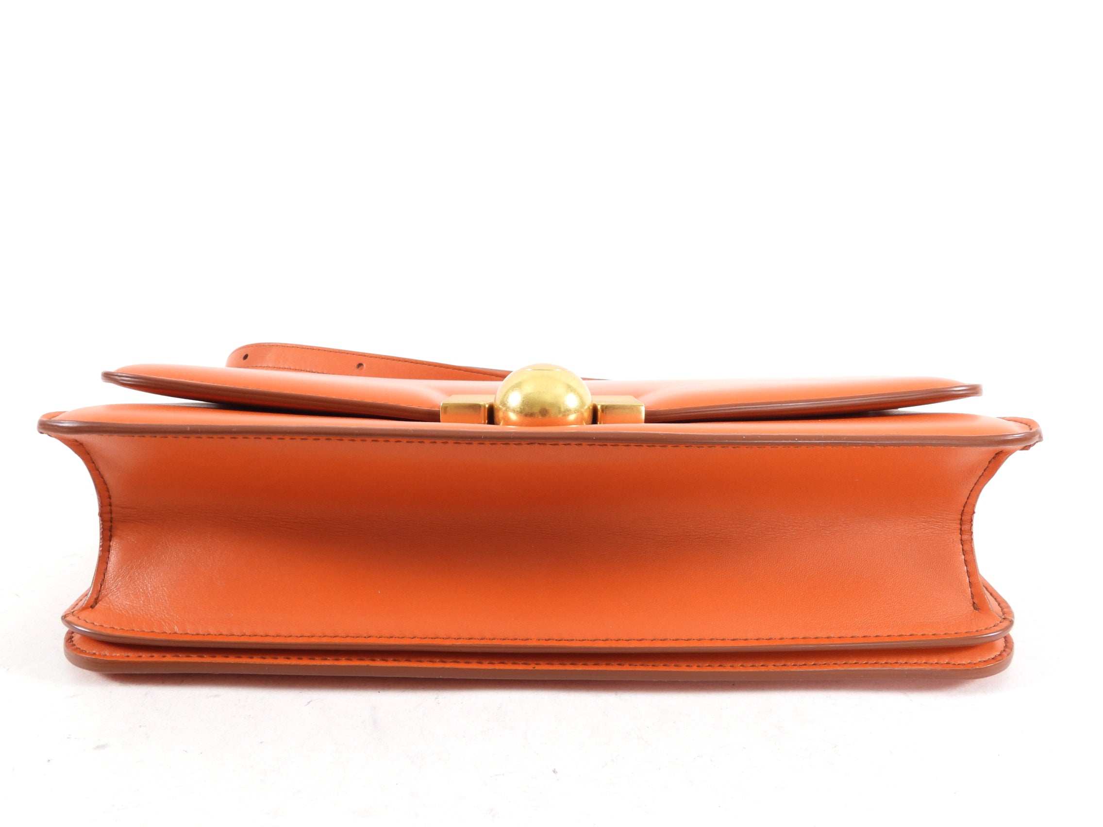 Bottega Veneta The Classic Orange Crossbody Bag - Luxury Leather Shoulder Bag for Women | Perfect for Work, Travel & Evening Events