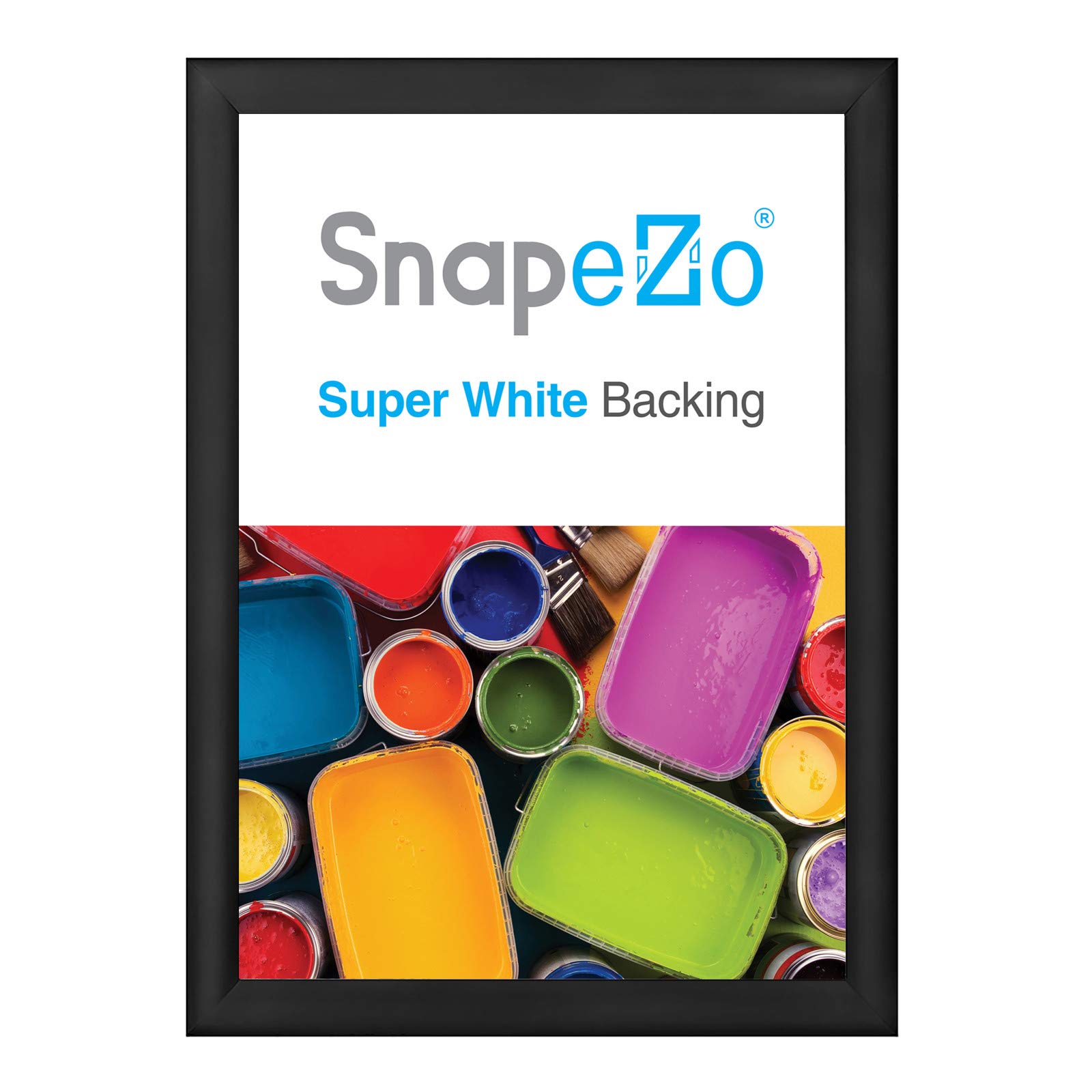 SnapeZo 29x40 Inches Black Aluminum Poster Frame - 1.2 Inch Front-Loading Snap Frame for Wall Mounting | Premium Series for Home, Office & Commercial Displays
