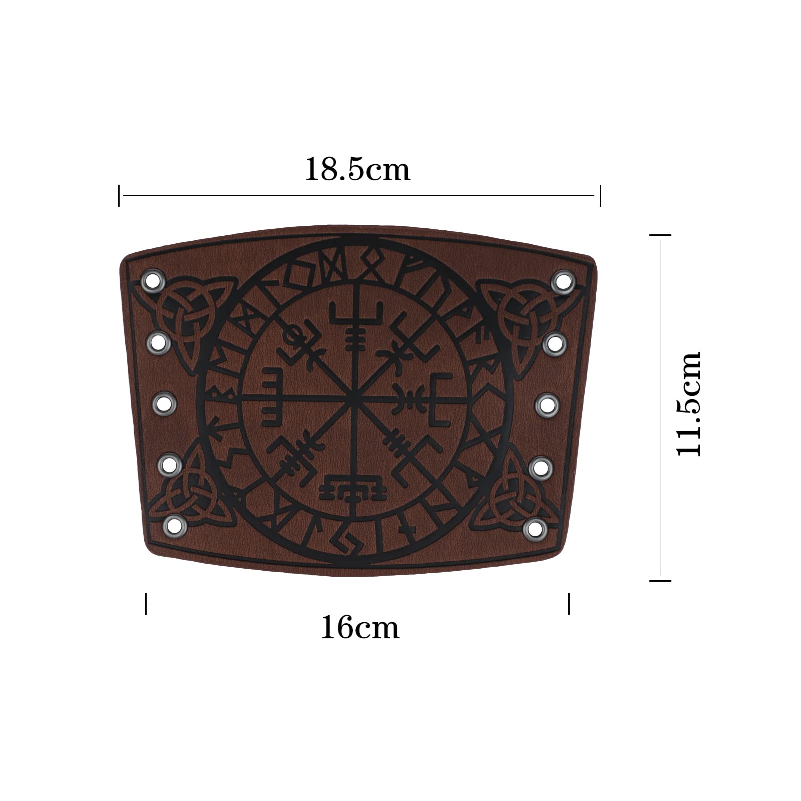 Medieval Archery Bracer - Faux Leather Gauntlet Wristbands for Viking, Knight & Cosplay Costume | LARP Armor Cuff | Perfect for Renaissance Fairs, Historical Reenactments & Fantasy Events