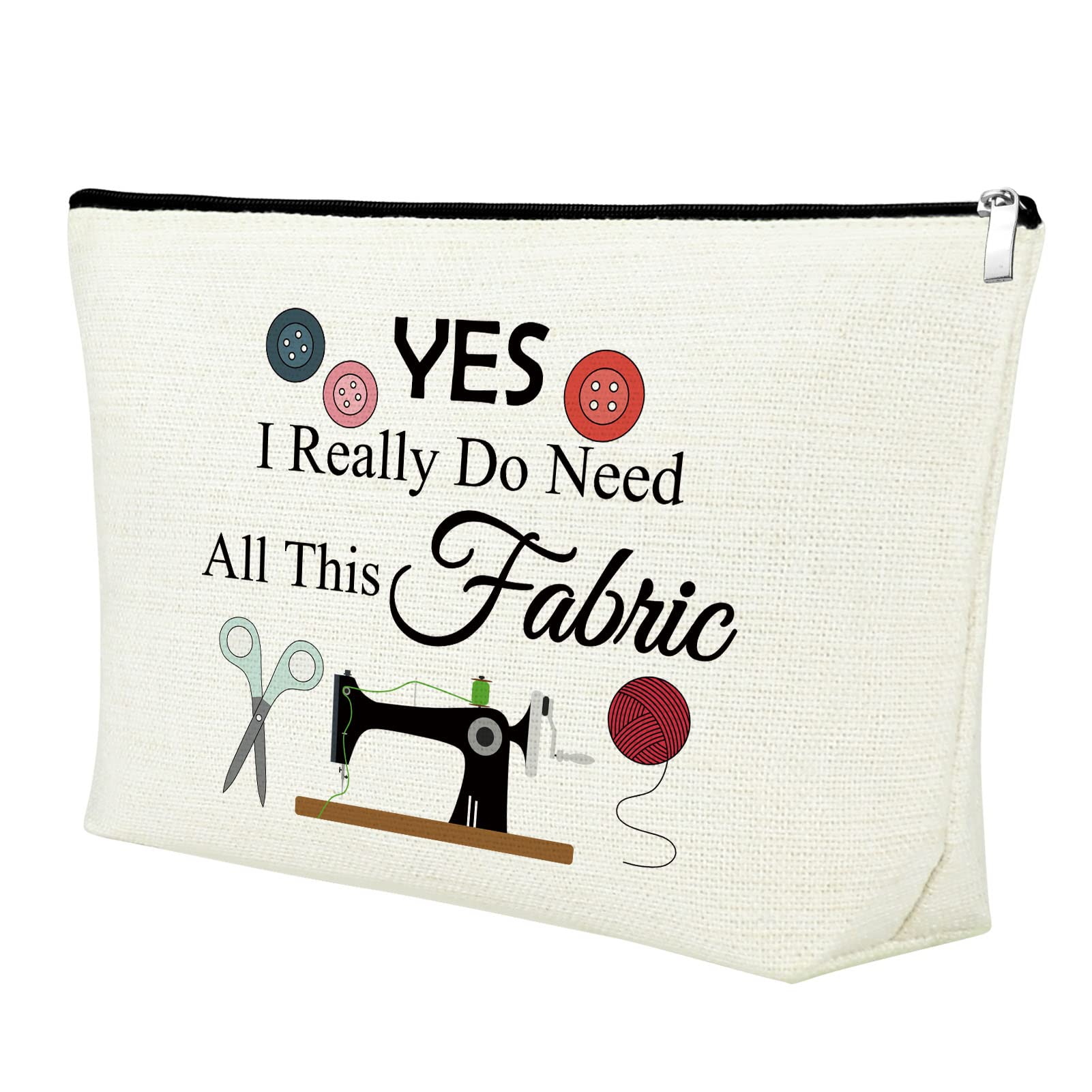 Quilting Lovers Gifts for Women - Premium Sewing-Themed Makeup Bag for Quilters, Moms & Aunts | Perfect Cosmetic Pouch for Travel, Mother's Day & Birthday Presents | Ideal for Sewing Enthusiasts & Daily Use