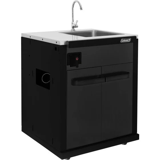 Coleman Revolution Sink Unit With Tap Matte Black REVSIMA - Portable Camping Sink for Outdoor Adventures, RV Trips & Emergency Preparedness