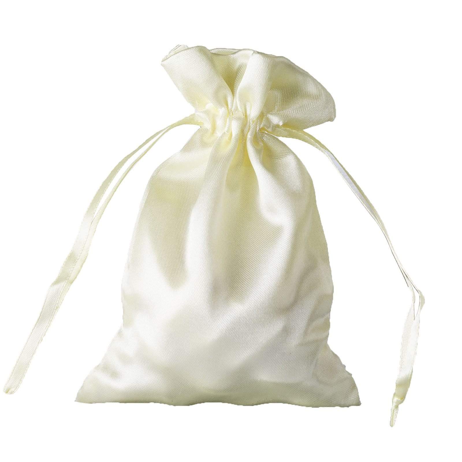 12-Pack 4x6 Inch Satin Drawstring Bags - Small Gift Bags for Jewelry, Candles, Wedding Favors & Party Decorations