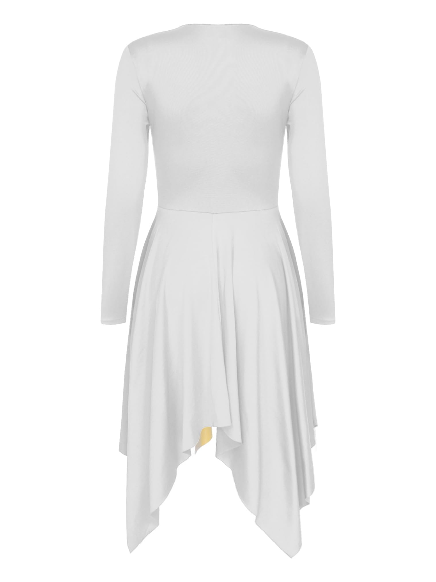 Vastwit Women's Long Sleeve Praise Dance Dress - Liturgical Worship Dancewear for Church Performances & Lyrical Worship Events