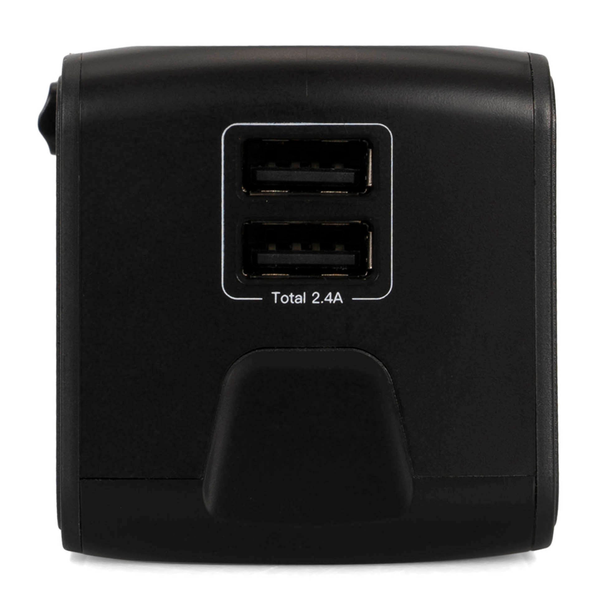 Universal Travel Adapter Plug Kit - Worldwide All-in-One Power Converter with USB Ports for USA, Europe, Asia - Perfect for International Business Trips & Vacations