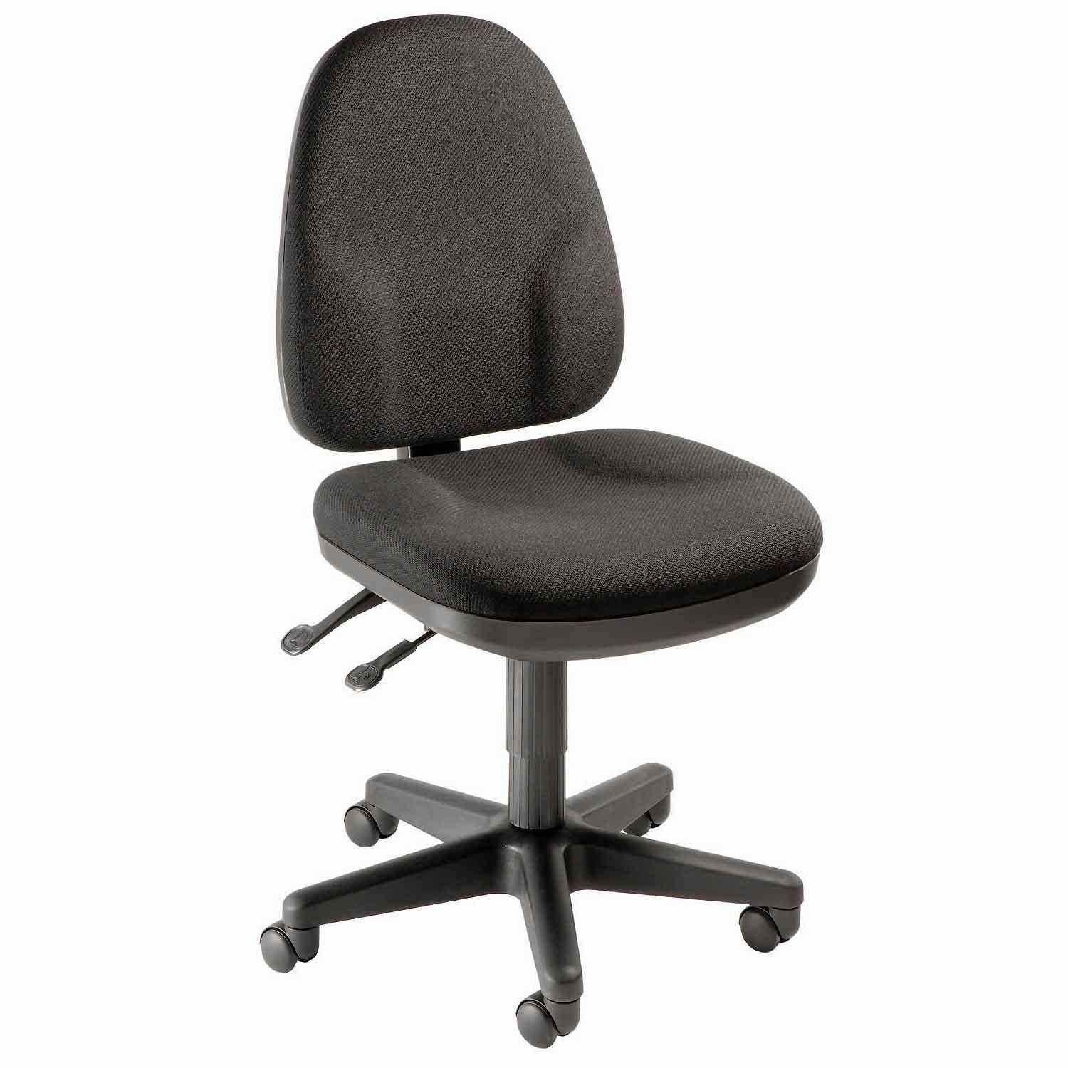 Ergonomic Operator Chair with Premium Fabric Upholstery in Black - Perfect for Office, Gaming & Home Workspaces