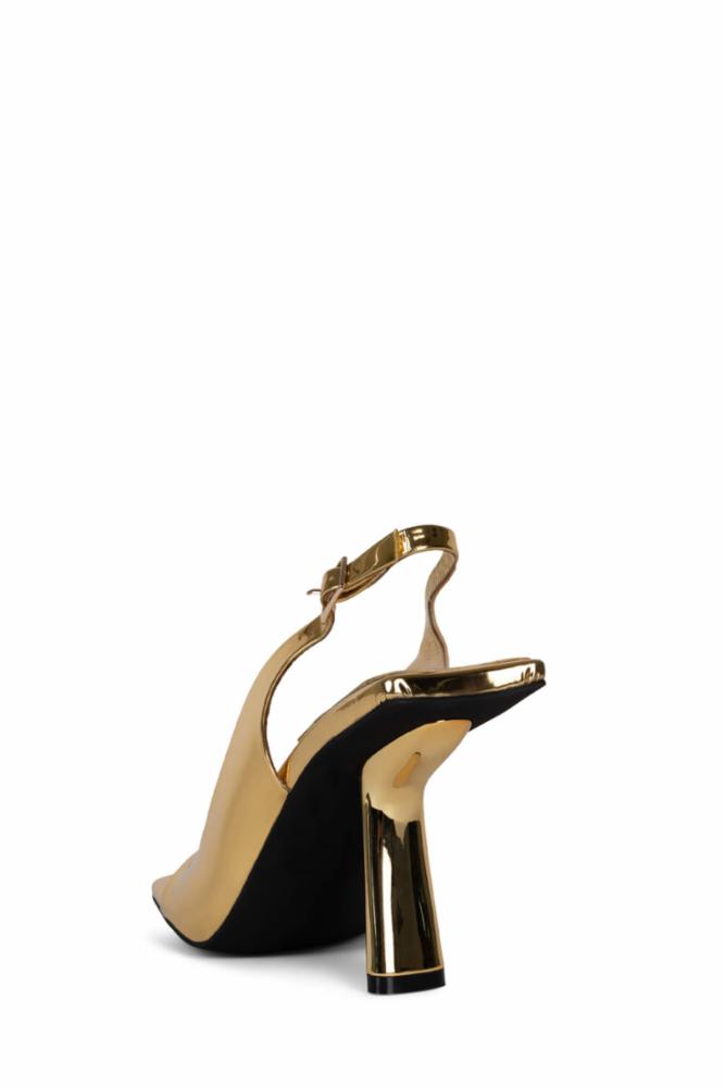 Jeffrey Campbell Women's Surrealist Gold M Platform Boots - Fashion Statement for Night Out & Party Wear | Bold Metallic Heels for Women's Footwear Collection