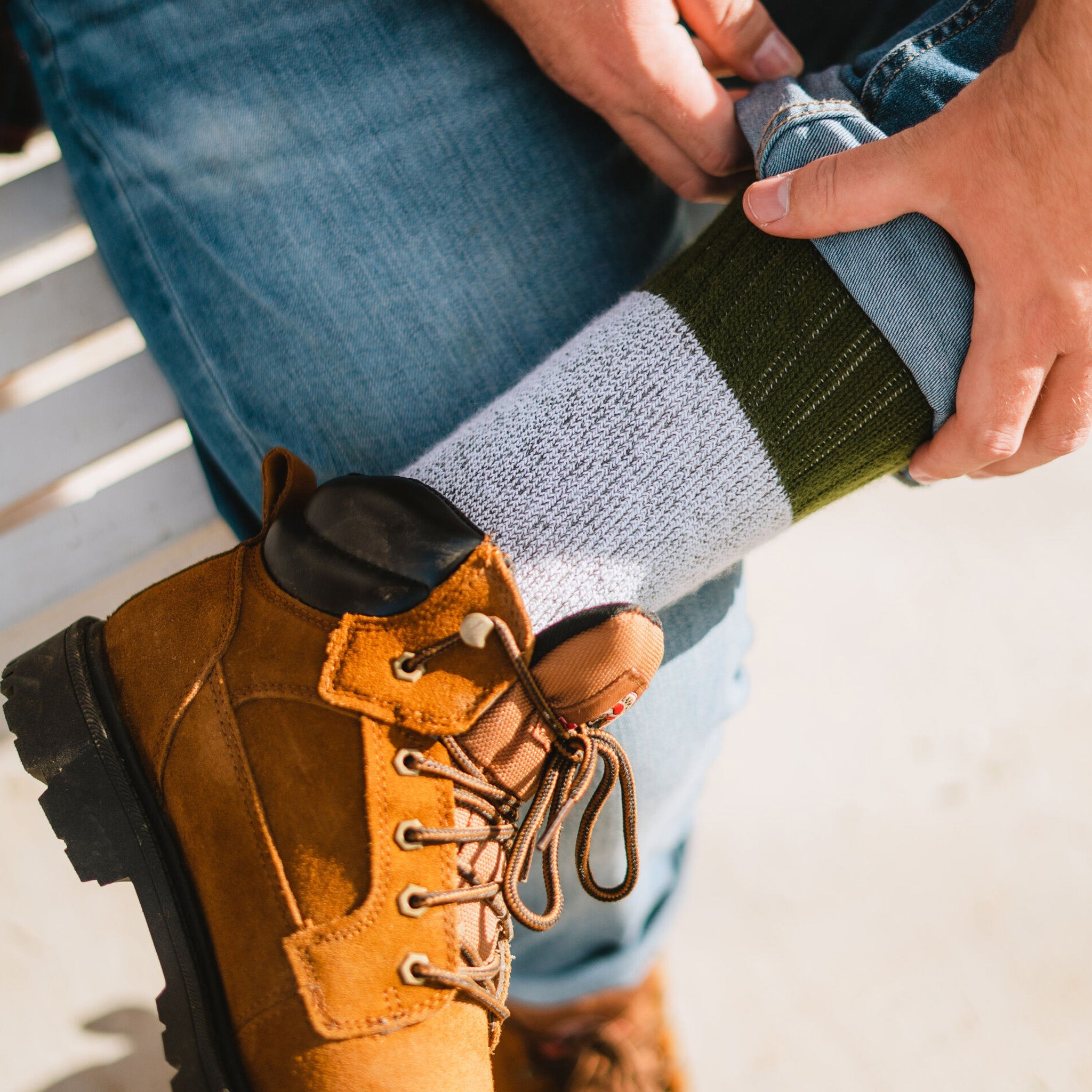 Men's Wick Dry Outlander Heavyweight Mid Calf Boot Socks - Moisture Wicking Hiking & Work Socks for Outdoor Activities & Cold Weather