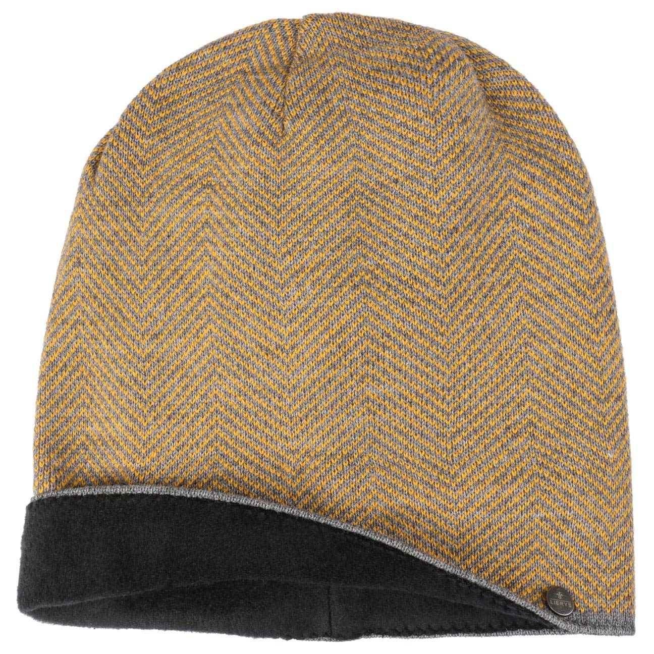 Lierys Premium Knit Graphic Long Beanie Hat for Women & Men - German Made Winter Accessory for Outdoor Activities, Skiing & Casual Wear