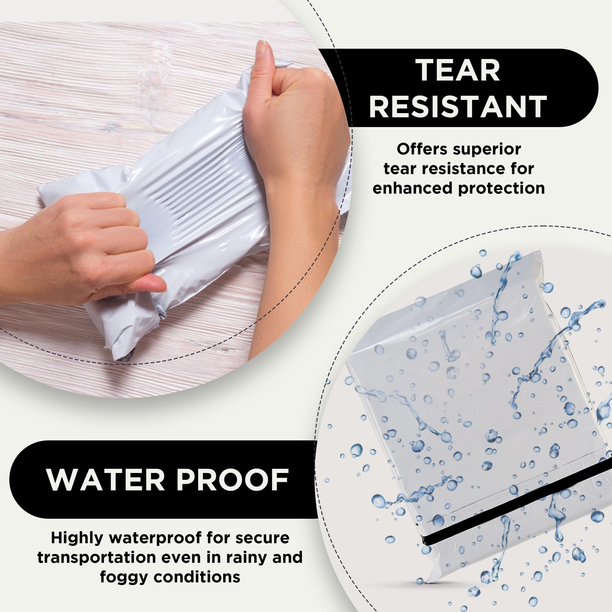 100 Pack Eco-Friendly Recyclable Poly Mailers 14.5x19 Inches - Self-Adhesive Shipping Envelopes for Ecommerce, Strong Mailing Bags for Packages - Perfect for Online Stores, Amazon Sellers & Small Business Shipping