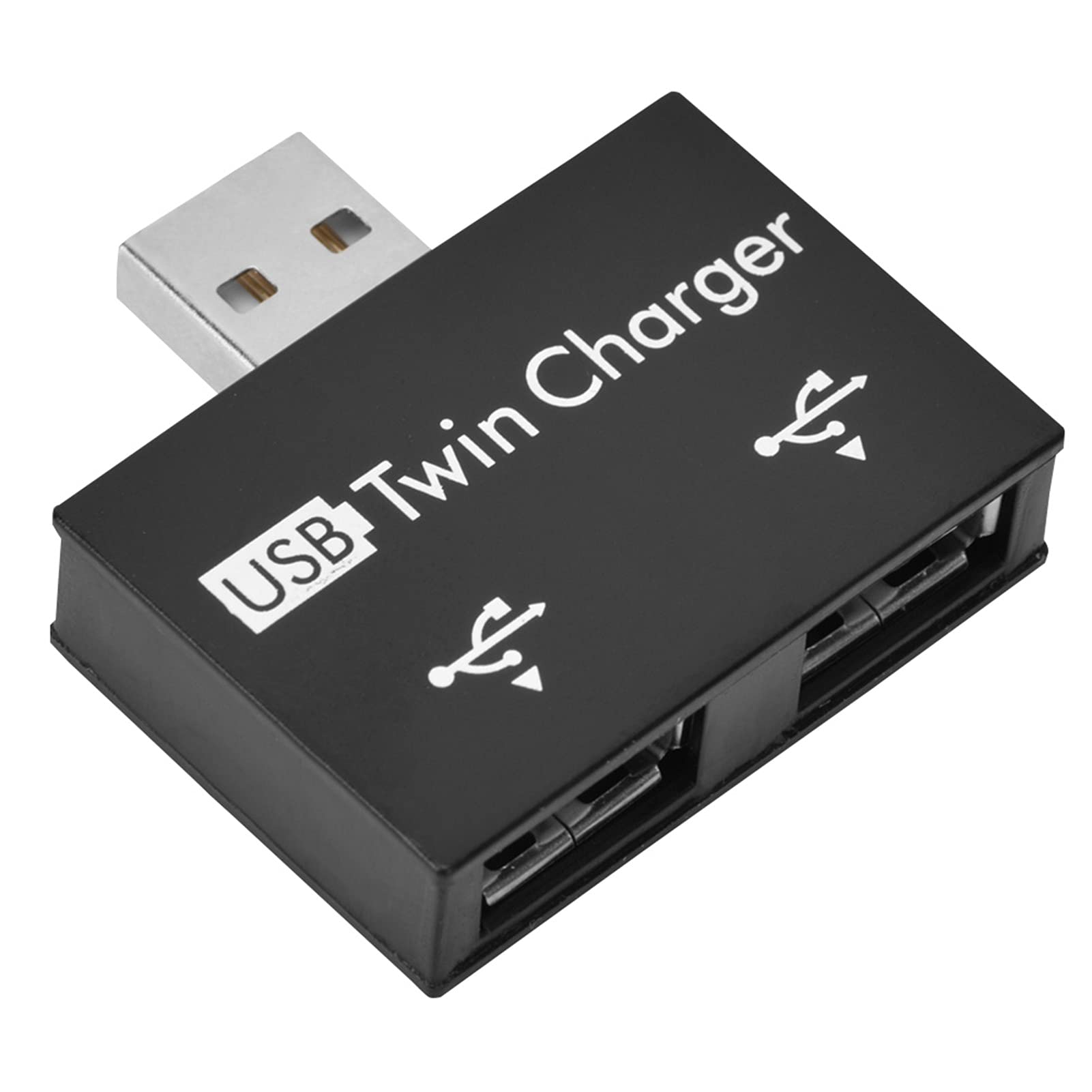 2-Port USB Hub, Portable USB Male to Dual Female Adapter - Expand USB Ports for Laptop, PC, Phone, Tablet | Ideal for Home, Office & Travel Use