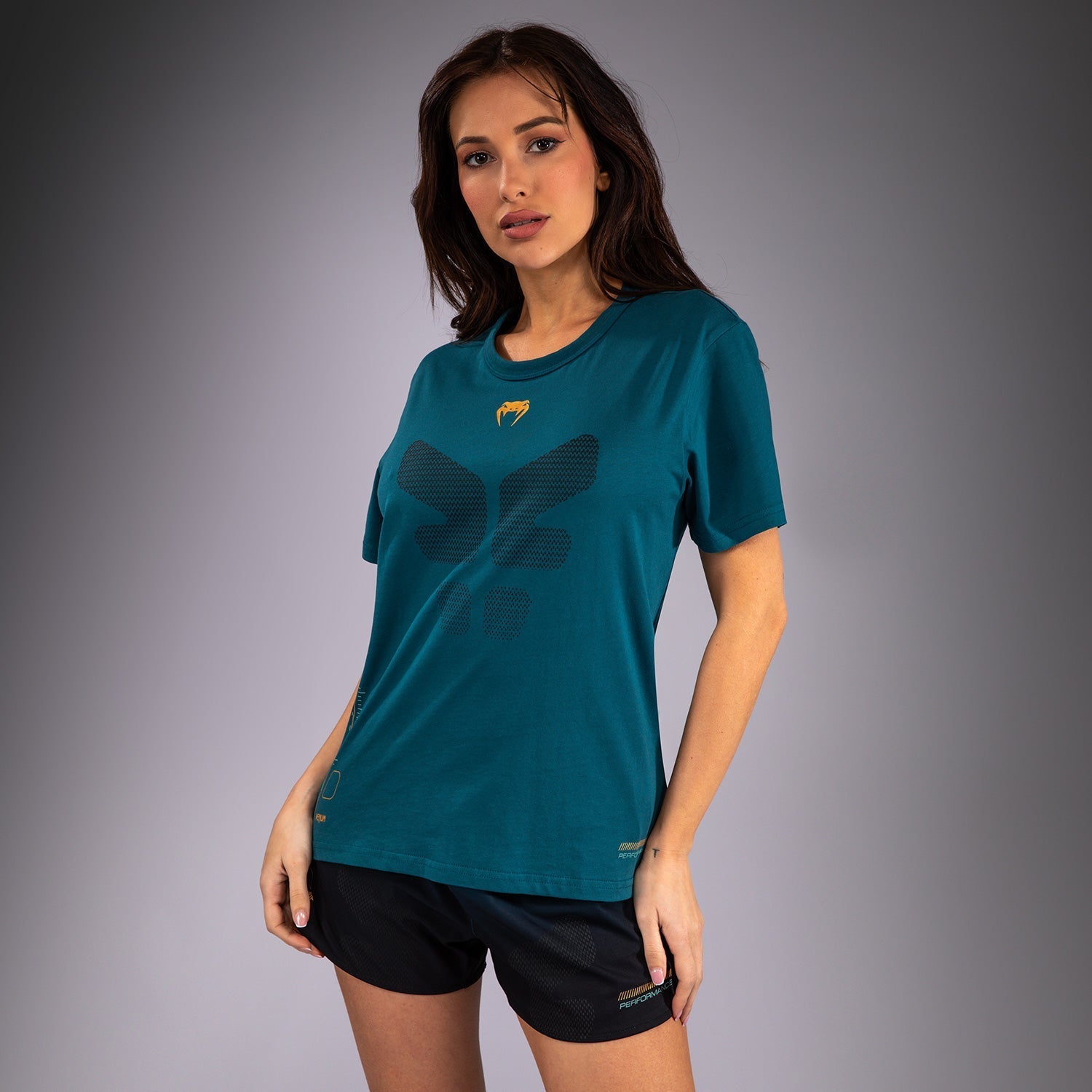 VENUM Tactical XT Performance T-Shirt for Men - Moisture-Wicking, Quick-Dry, Breathable - Black & Forest Green - Ideal for MMA, Training, Gym & Outdoor Activities
