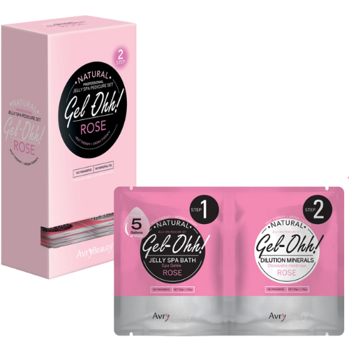 Avry Gel Ohh Jelly Spa Bath Rose - Luxurious Rose Scented Jelly Bath Soak for Relaxation & Self Care - Perfect for Spa Nights, Stress Relief & Romantic Baths