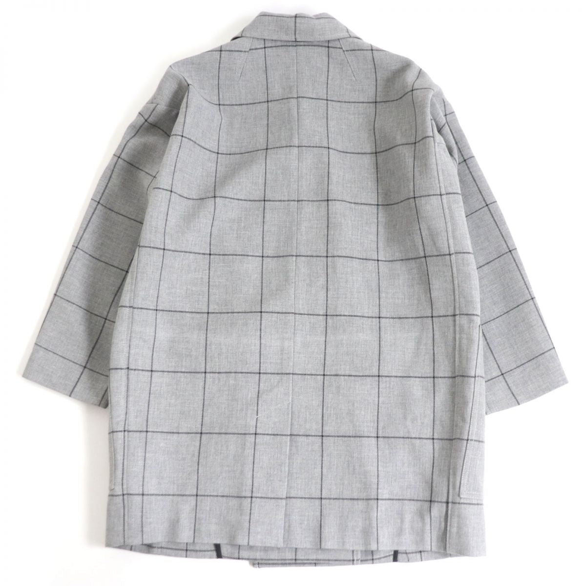 3.1 Phillip Lim Grey Oversized Peacoat - Women's XS Size Wool Blend Trench Coat | Perfect for Fall Winter Fashion, Office Wear & Casual Outings