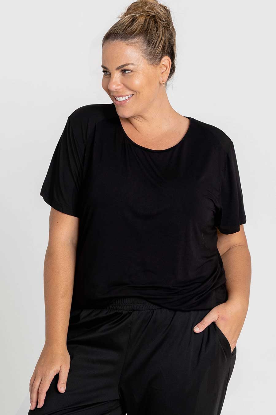 Classic Bamboo T-Shirt for Men & Women | Soft Eco-Friendly Black Cotton Tee | Casual Wear, Lounge & Everyday Outfits