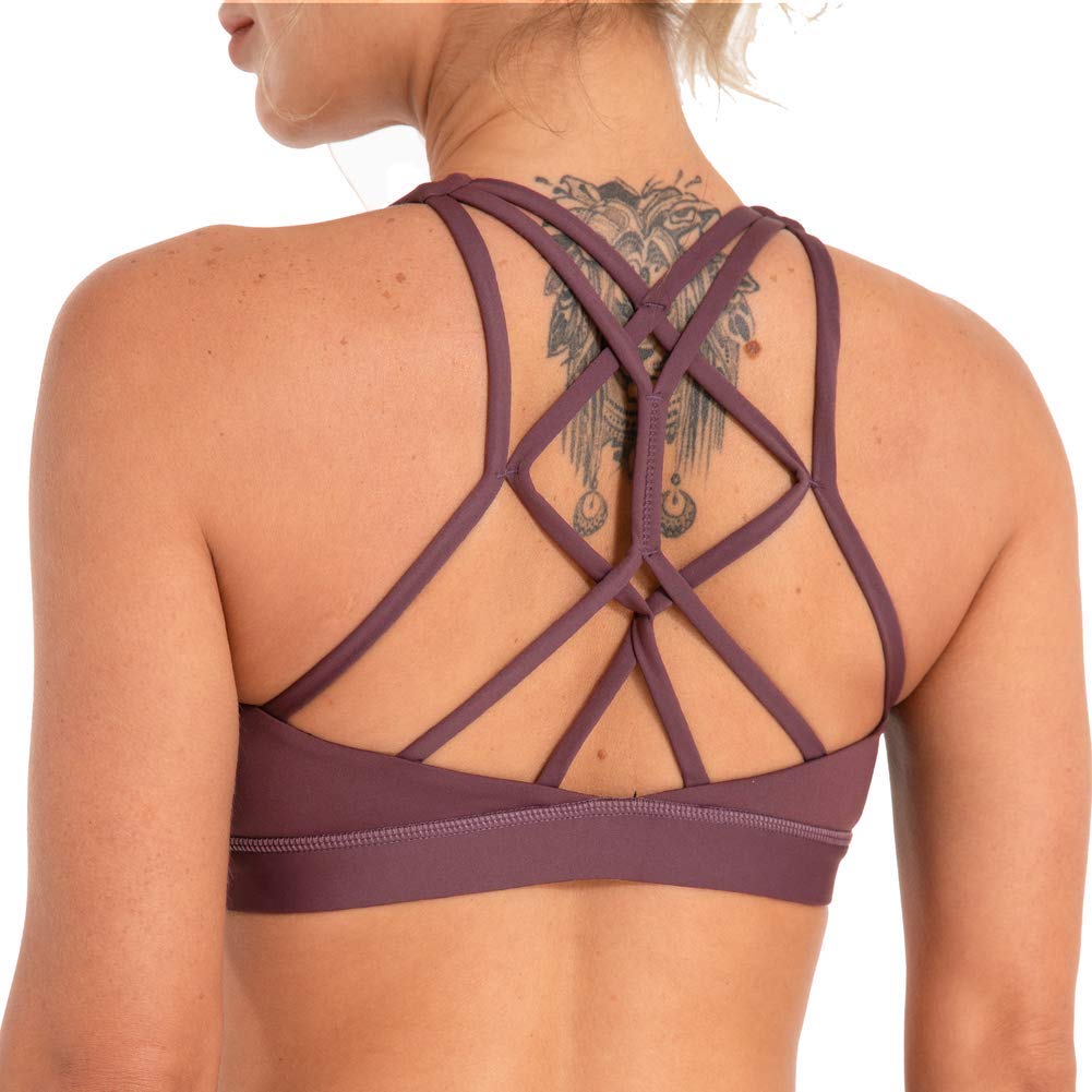 Women's Low Support Padded Sports Bras - Yoga & Workout