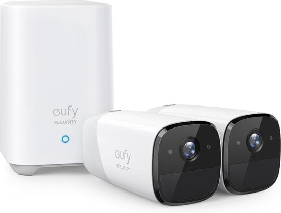 EufyCam 2 Pro Wireless Security Camera System with 2 Cameras & HomeBase 2 - 4K Resolution, AI Detection, 365-Day Battery Life for Home & Business Surveillance