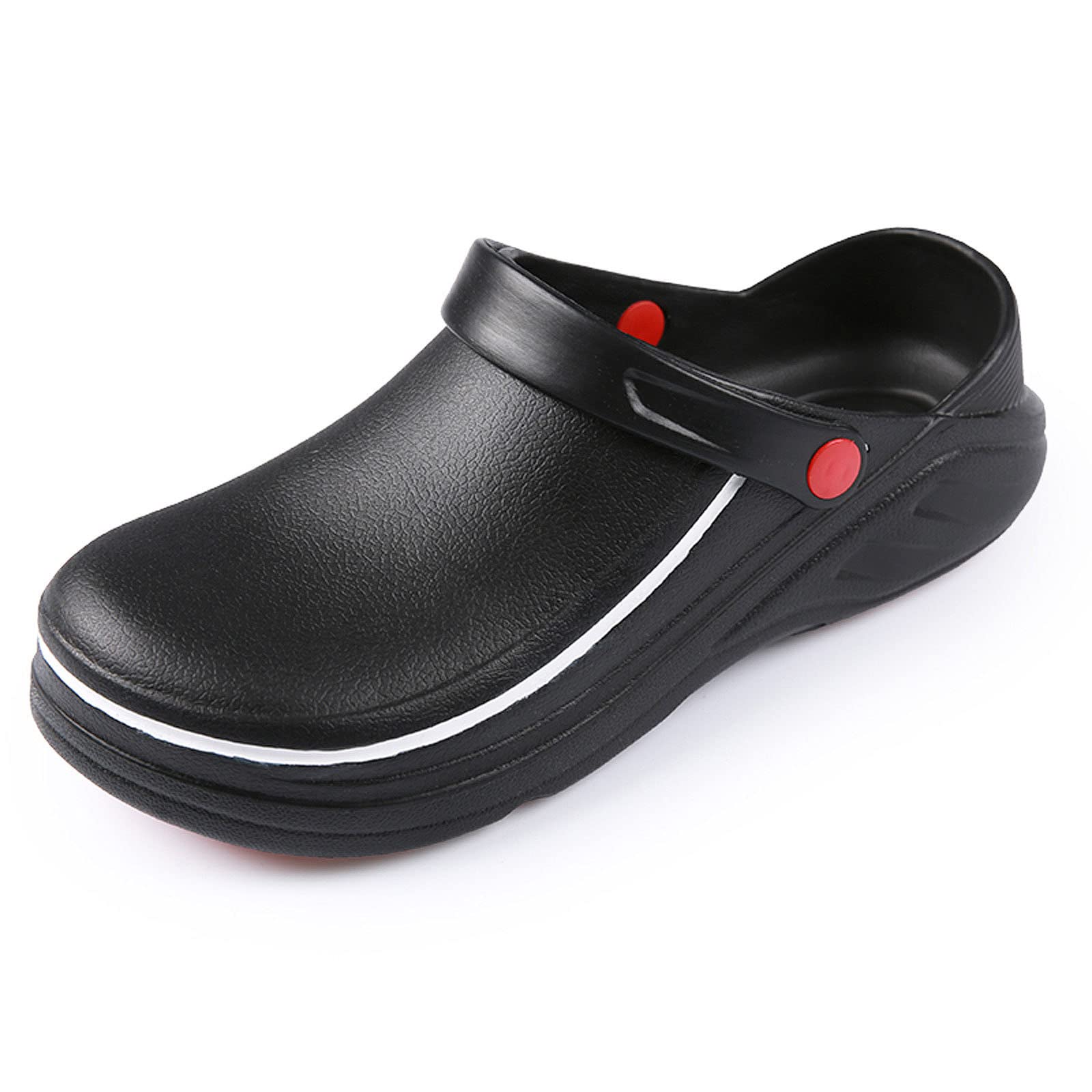 **Non-Slip Waterproof Chef Shoes for Men & Women – Oil-Resistant Kitchen Clogs for Food Service, Nursing & Garden Work – Comfortable Work Shoes for Professionals**