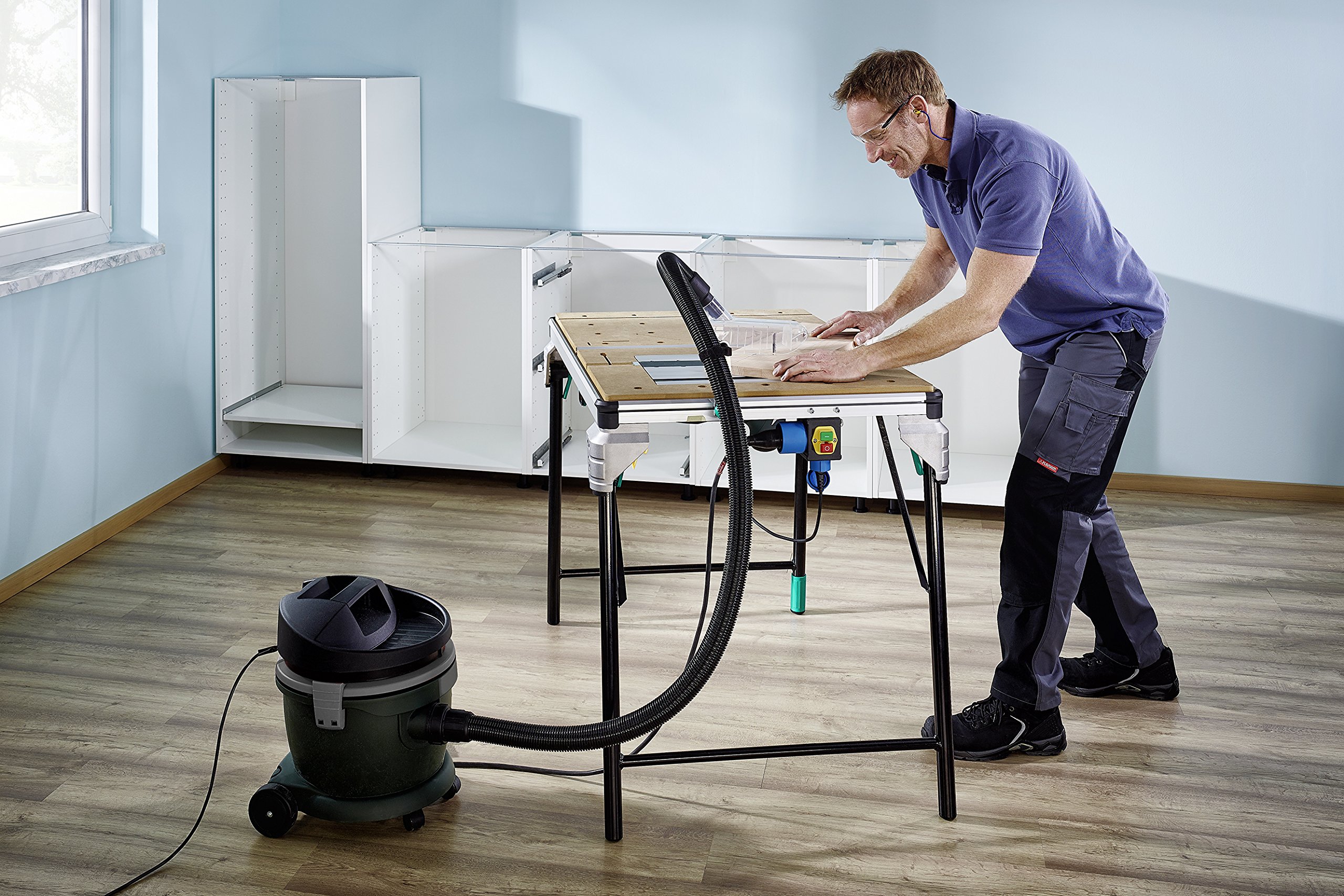 MASTER Cut 2500 Professional Saw Table & Workstation - Heavy Duty Woodworking Bench for DIY Projects & Home Workshops