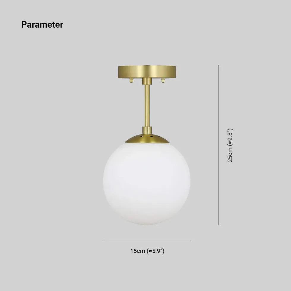 Modern White Glass Ball Pendant Light - Minimalist Ceiling Fixture for Dining Room, Bedroom, and Living Room Decor