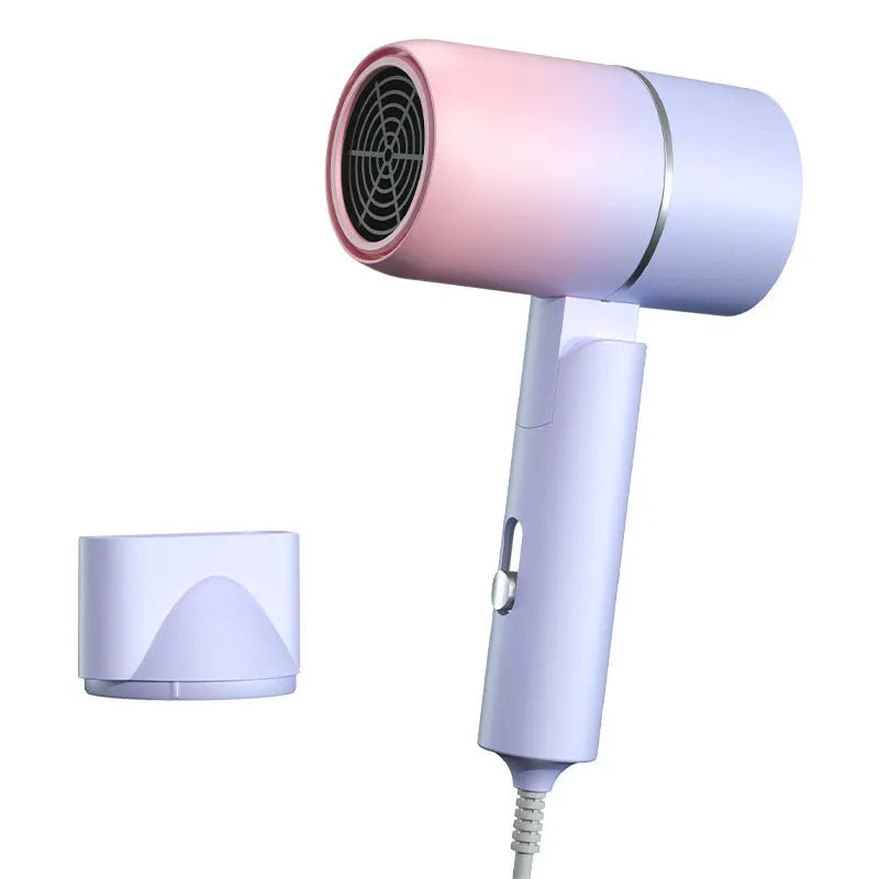 Compact Travel Hair Dryer - Mini Folding Hot Air Blow Dryer for Home & Salon Use - Perfect for Travel, Gym, Dorm & On-the-Go Styling