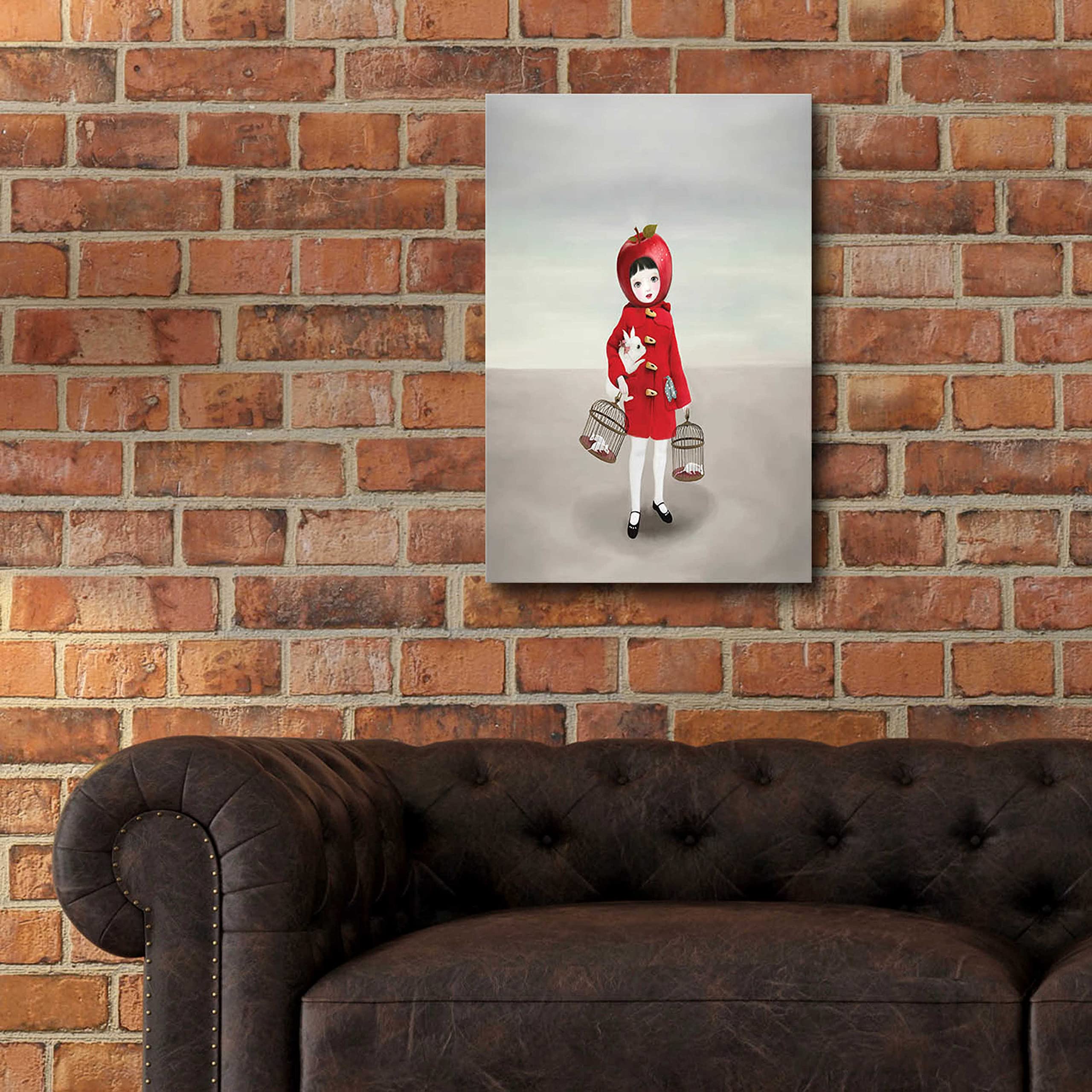 Epic Art 'Ruby' by Art & Ghosts - Premium Acrylic Glass Wall Decor 16x24 Inches - Modern Home & Office Artwork for Living Room, Bedroom Decor