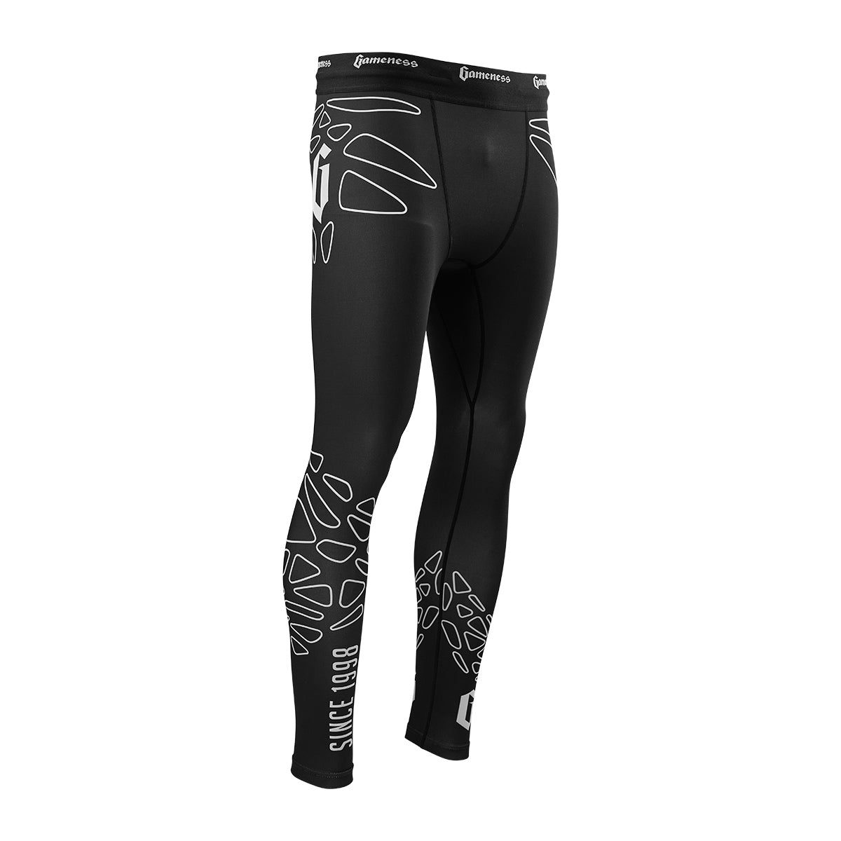 Gameness Men's Grappling Spats - Lightweight Compression Pants for BJJ, MMA & Wrestling - Perfect for Training, Competition & Gym Workouts