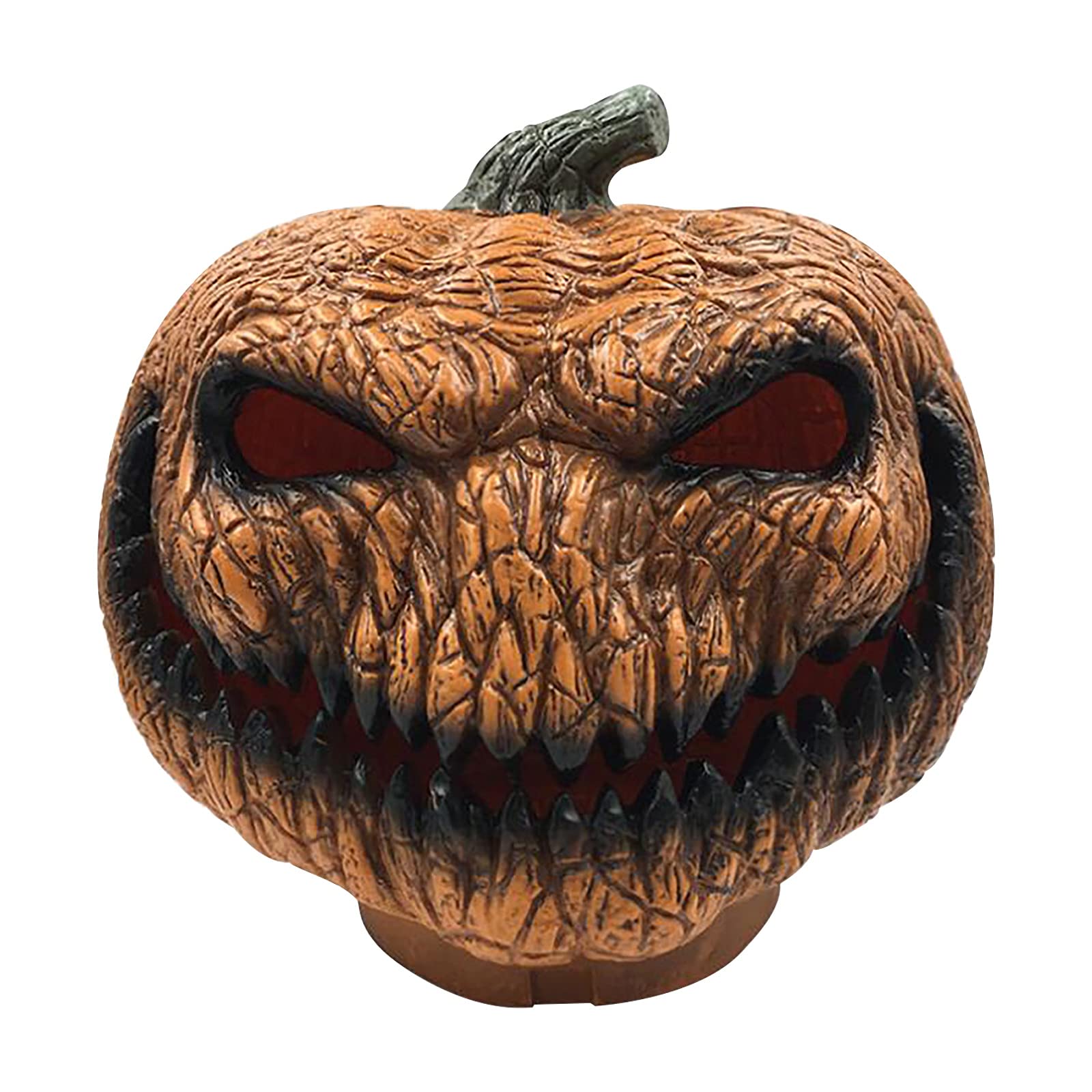 Luxoti Halloween LED Pumpkin Lantern - Portable Hollow LED Jack-O-Lantern with Colorful Flame Effect - Hanging Decor for Halloween Party, Porch, Yard, Home, Office & Bar - Perfect for Spooky Ambiance & Festive Lighting